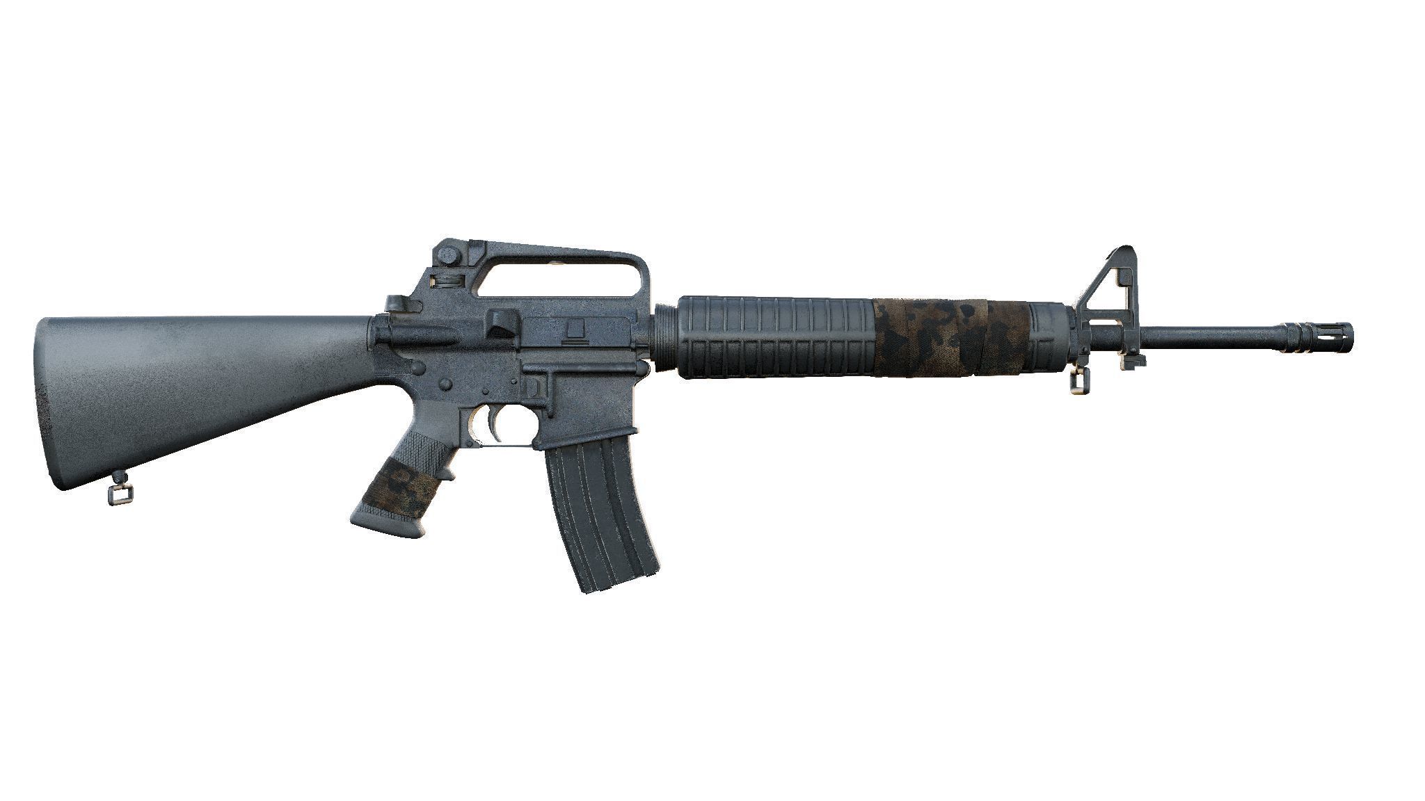 M16 A2 3D model_1