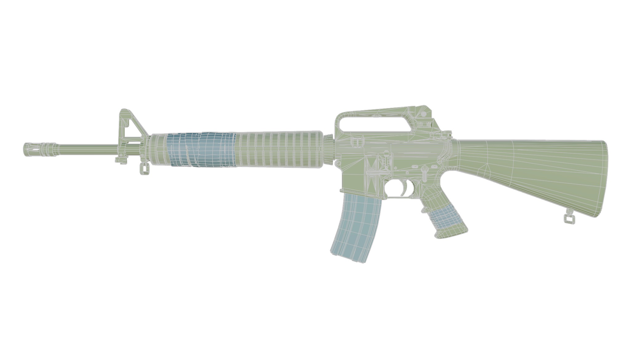 M16 A2 3D model_3
