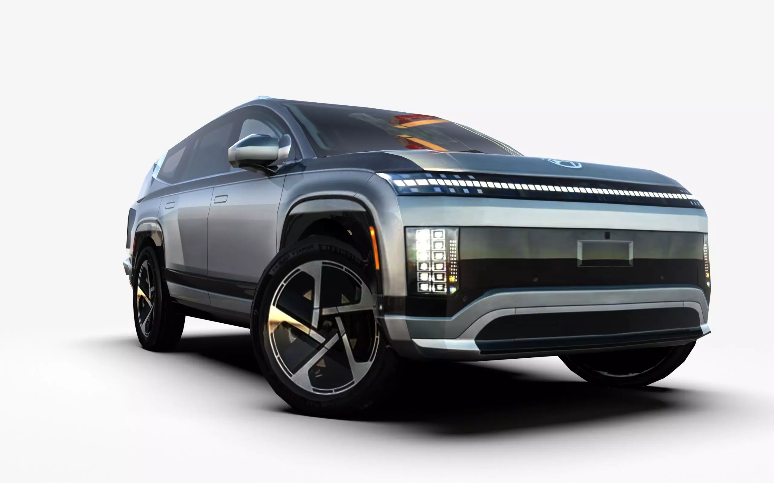 Hyundai ioniq 9 2026 NEW Low-poly 3D model