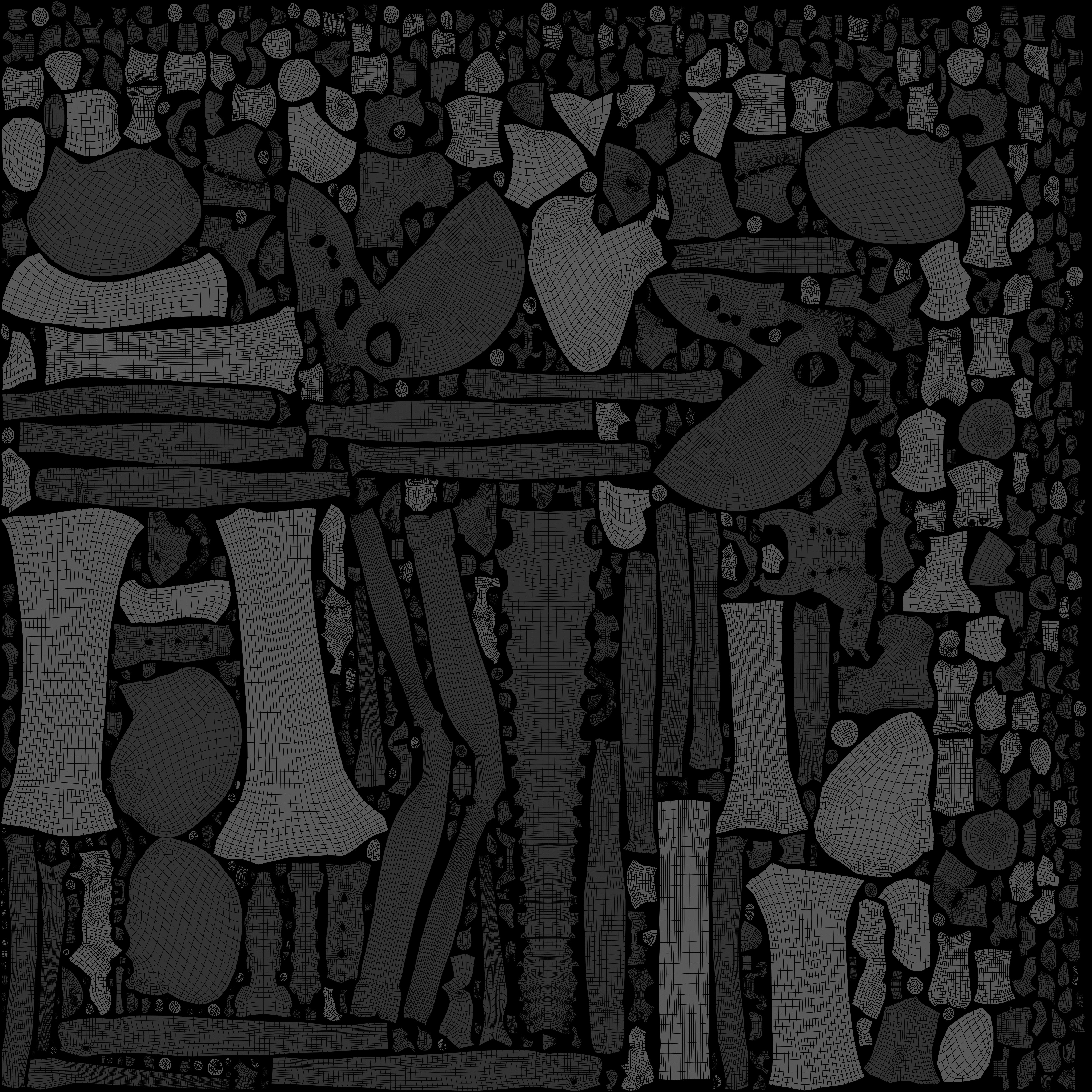 Skeleton Rigged Low-poly 3D model_25