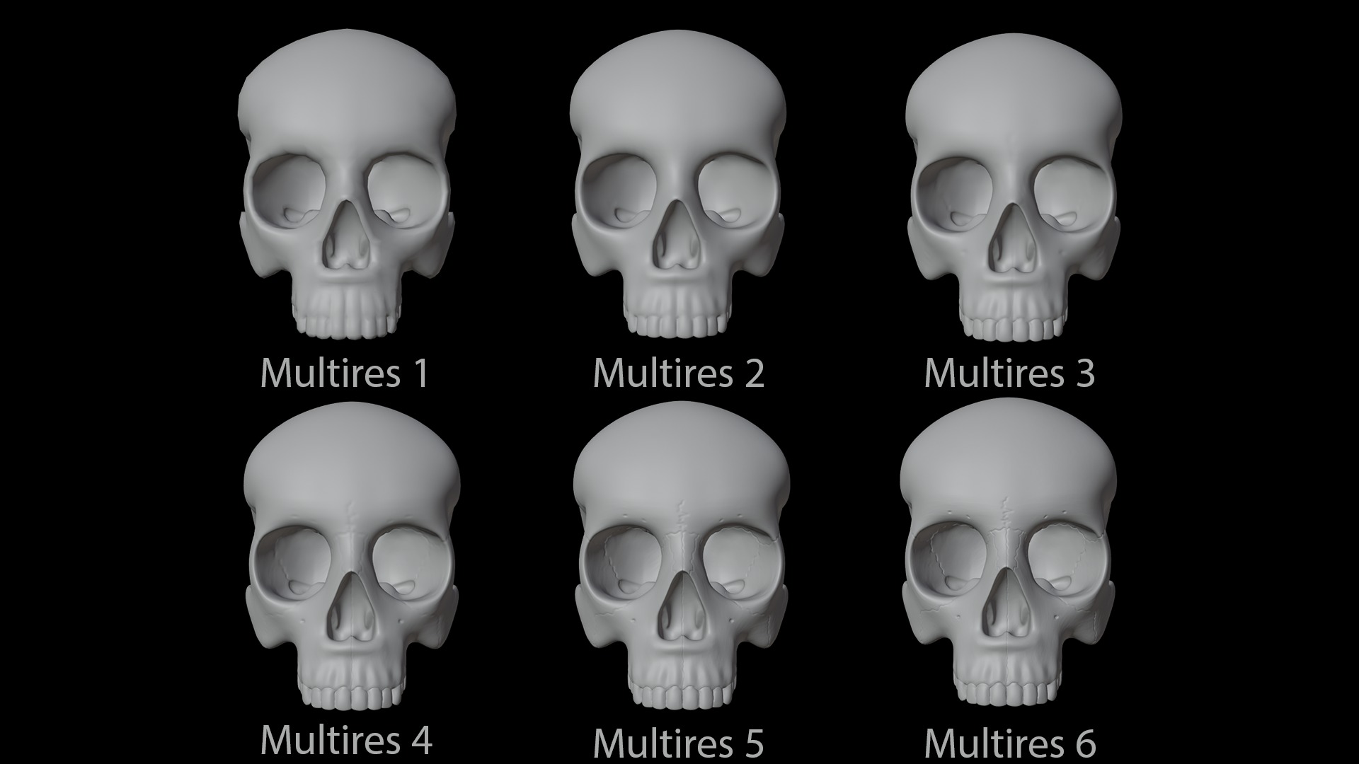 Skeleton Rigged Low-poly 3D model_24