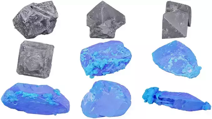 9 Salt Crystal Superbundle 3D Model Collection