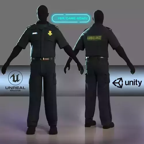 UK Ambulance Paramedic Uniform British Emergency EMT Suit