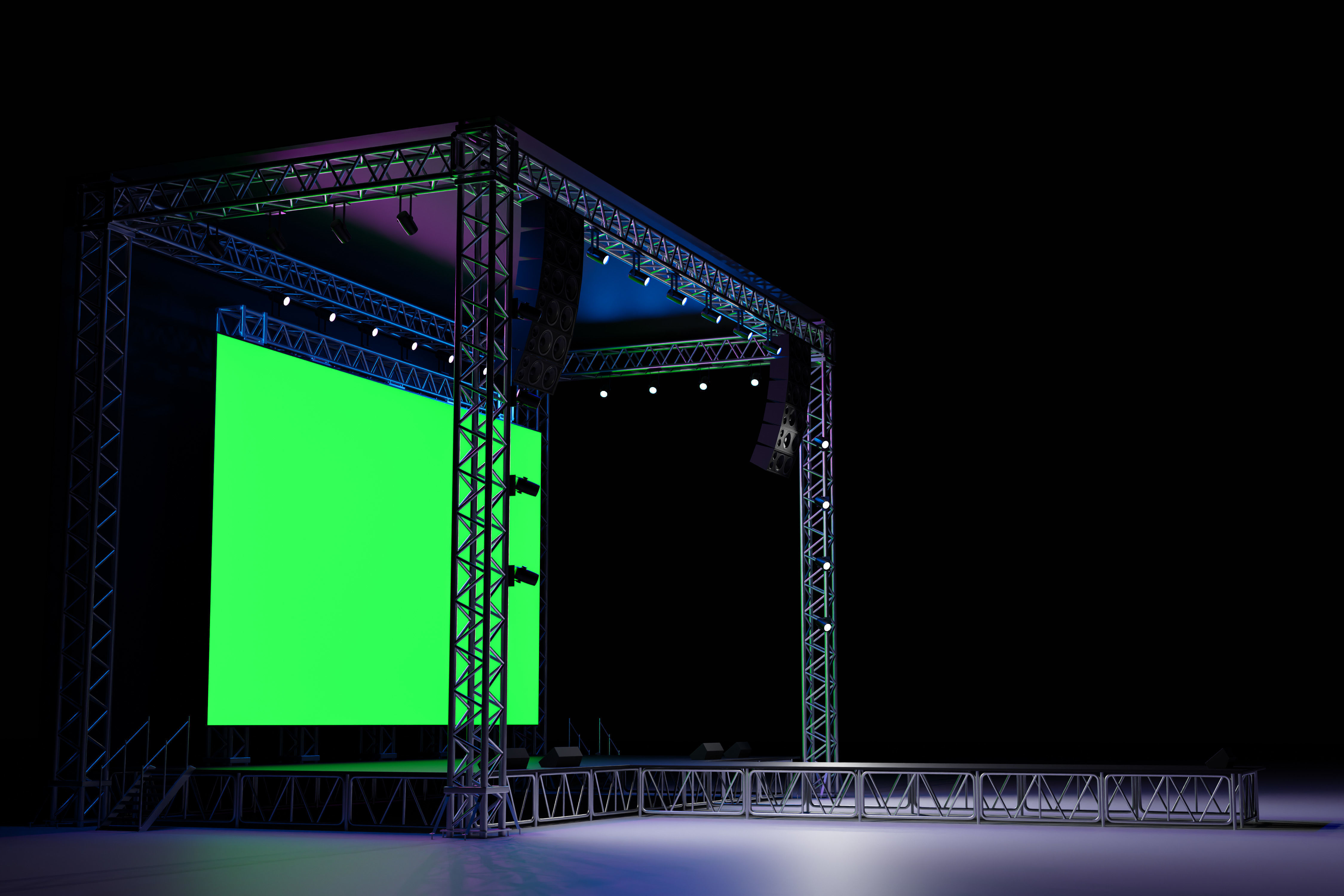 Concert Stage 07 3D model_7