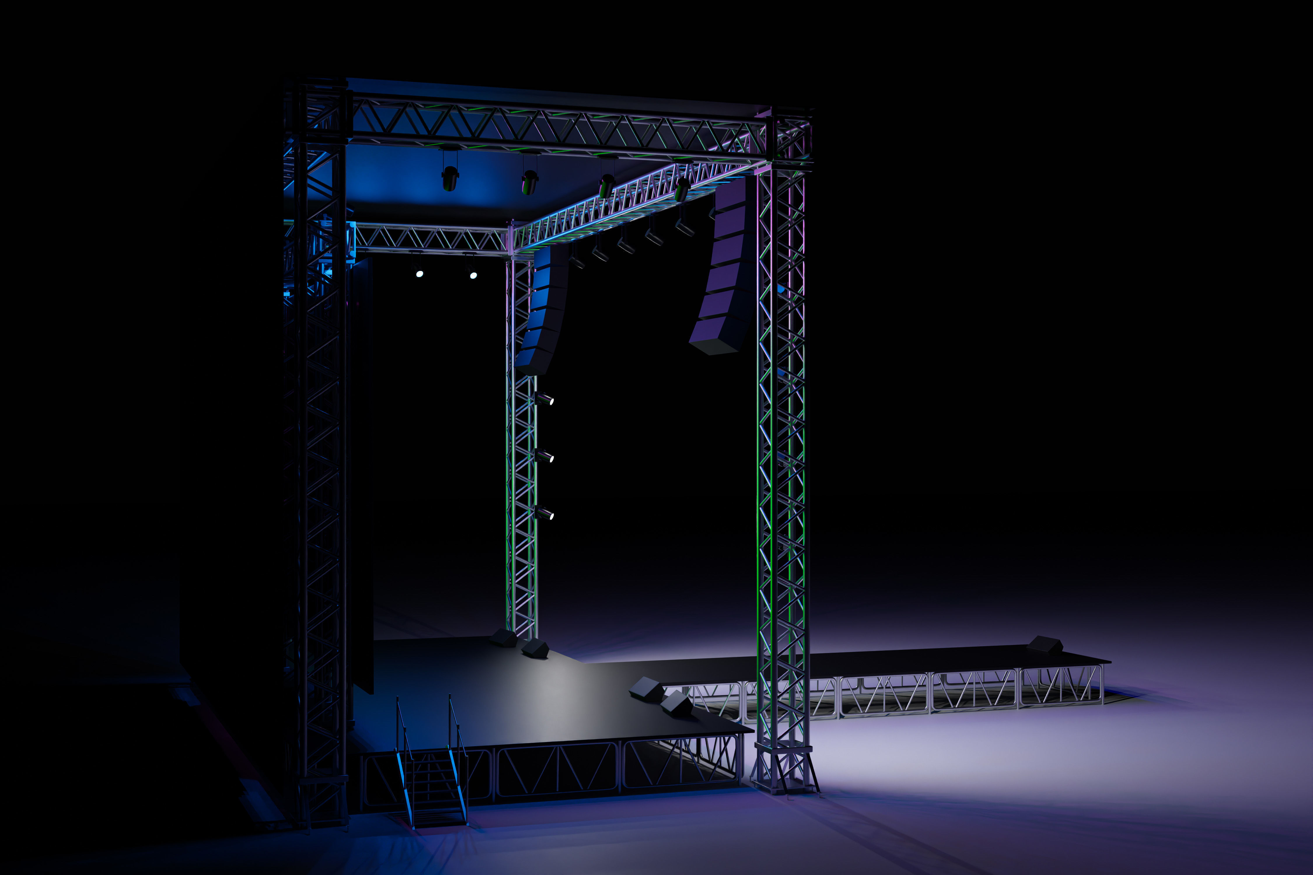 Concert Stage 07 3D model_9
