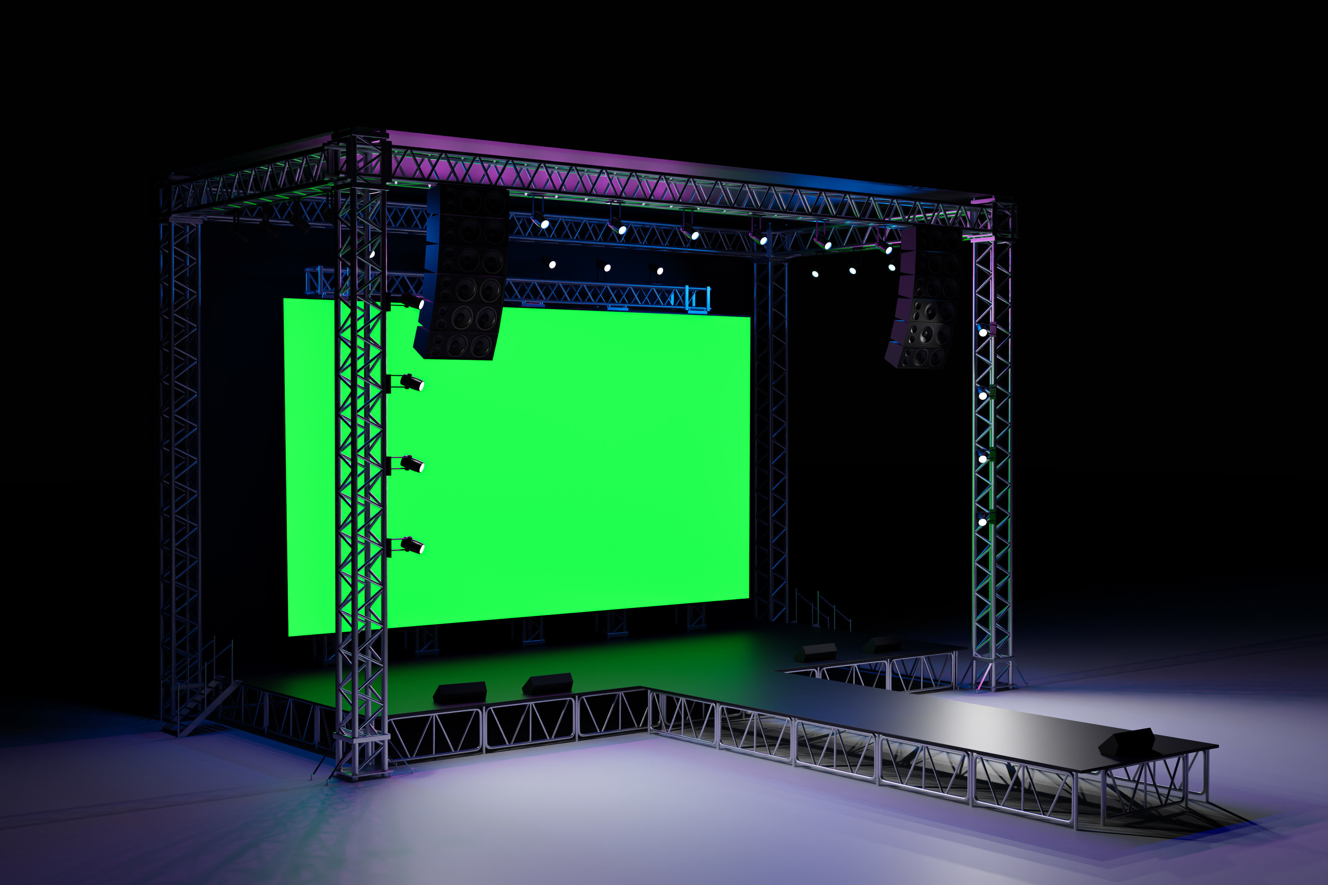 Concert Stage 07 3D model_2