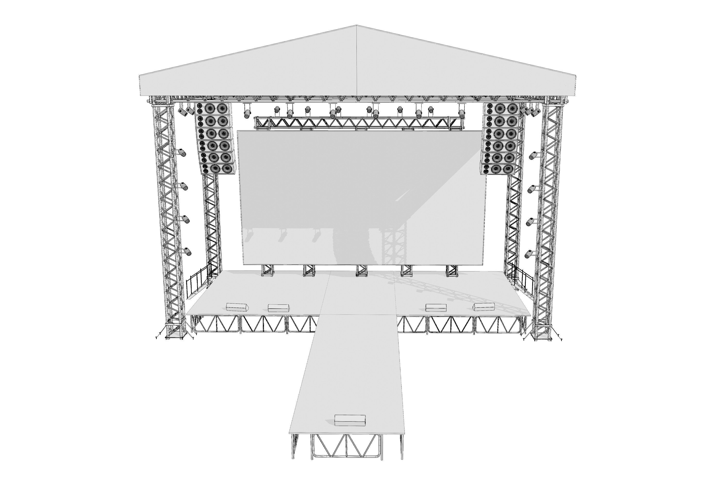Concert Stage 07 3D model_12