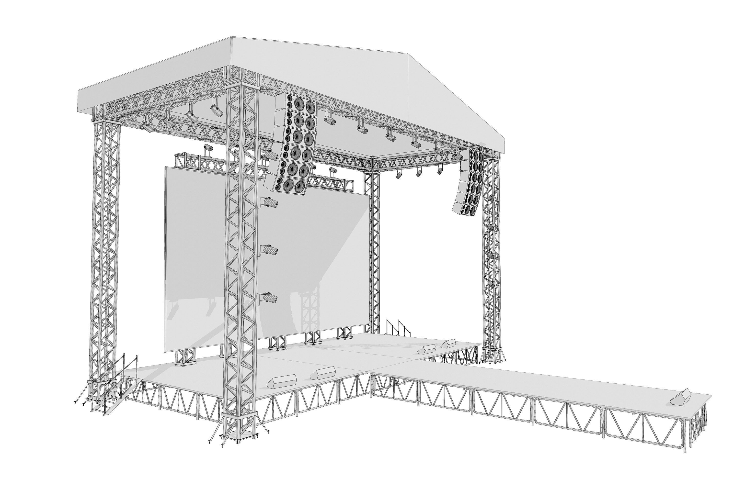 Concert Stage 07 3D model_18