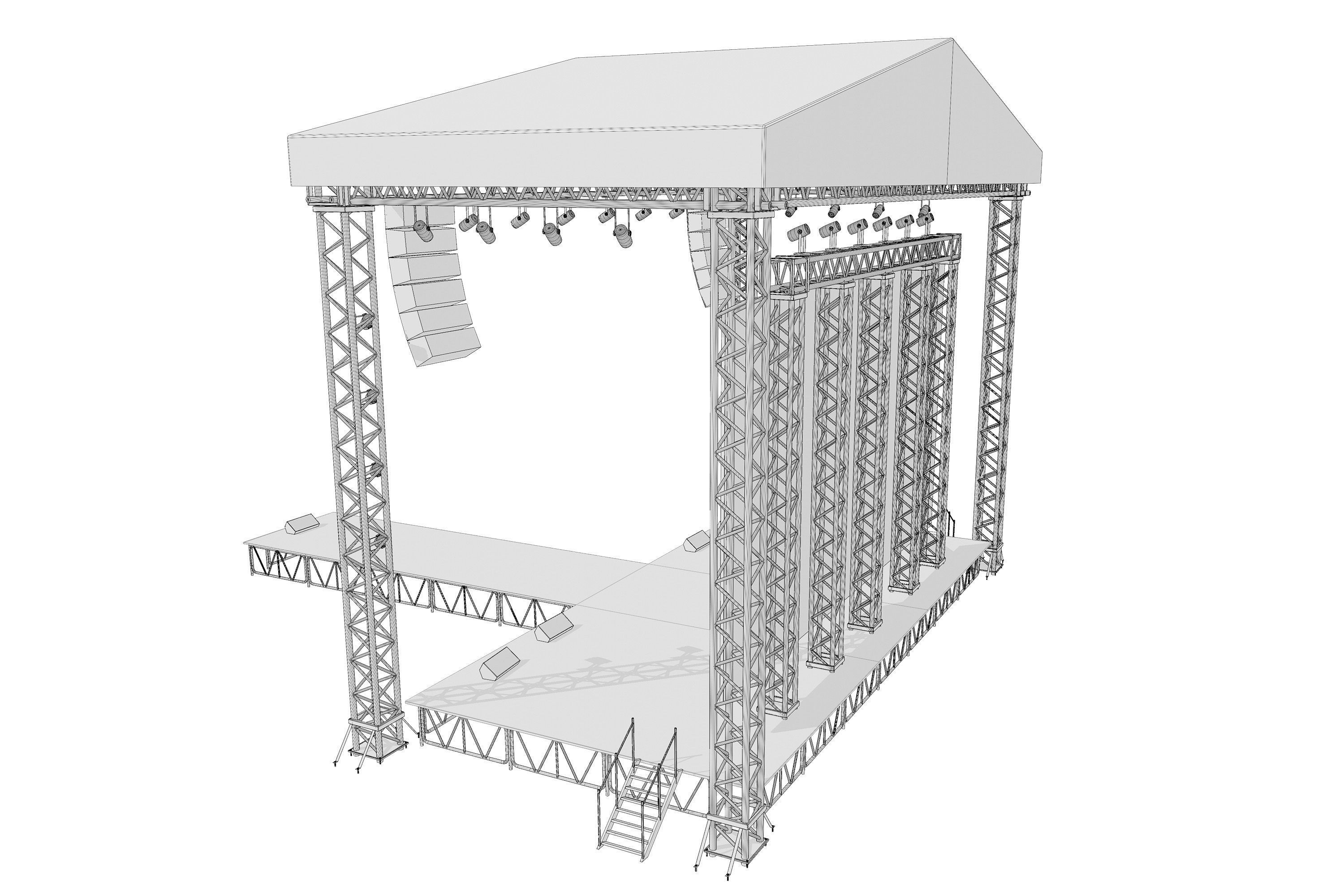 Concert Stage 07 3D model_14