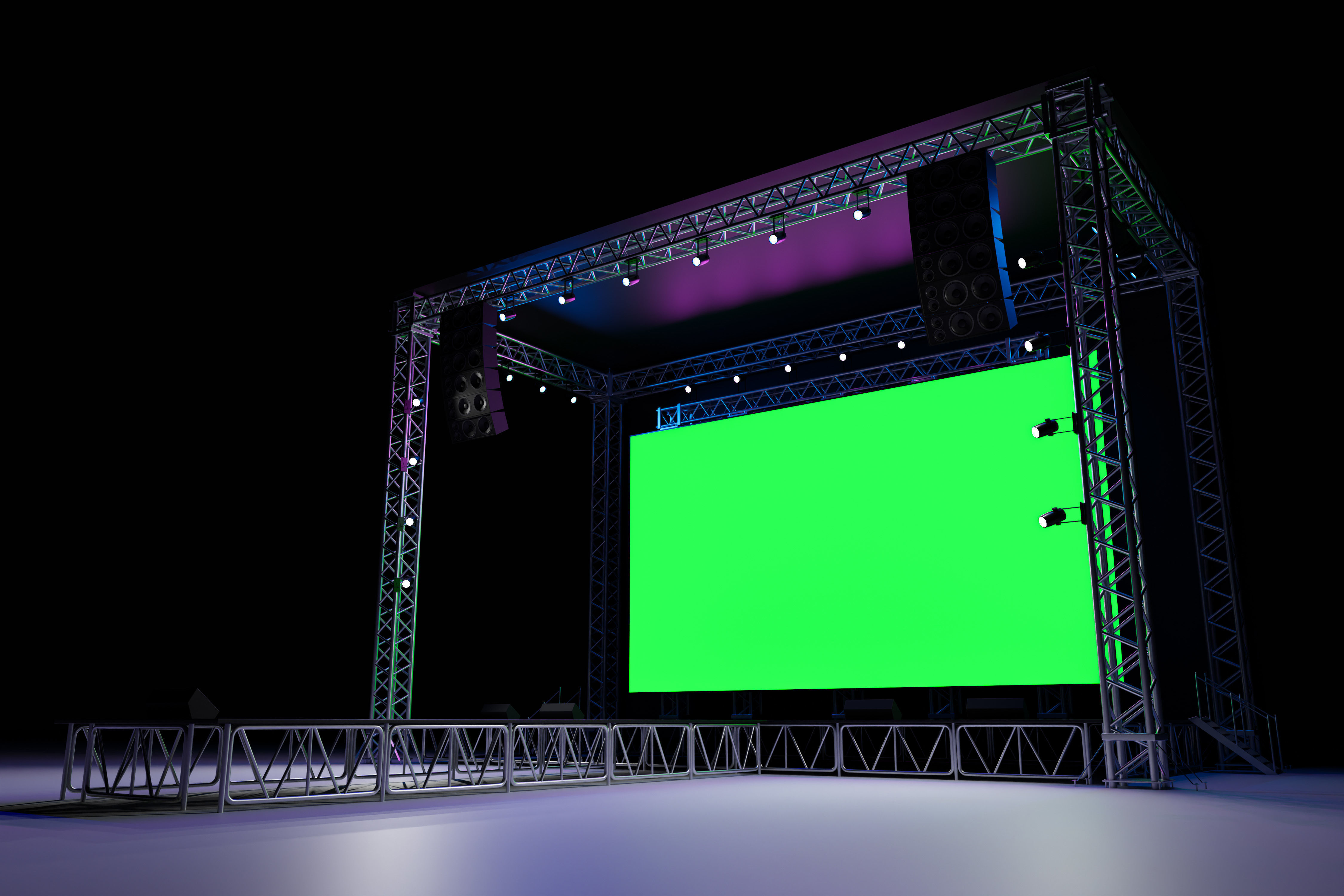 Concert Stage 07 3D model_8