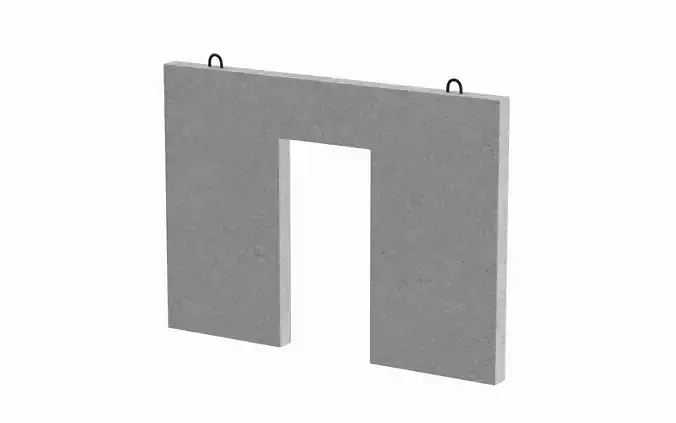 Concrete Wall Panel  3D model Concrete Wall Panel  3D model