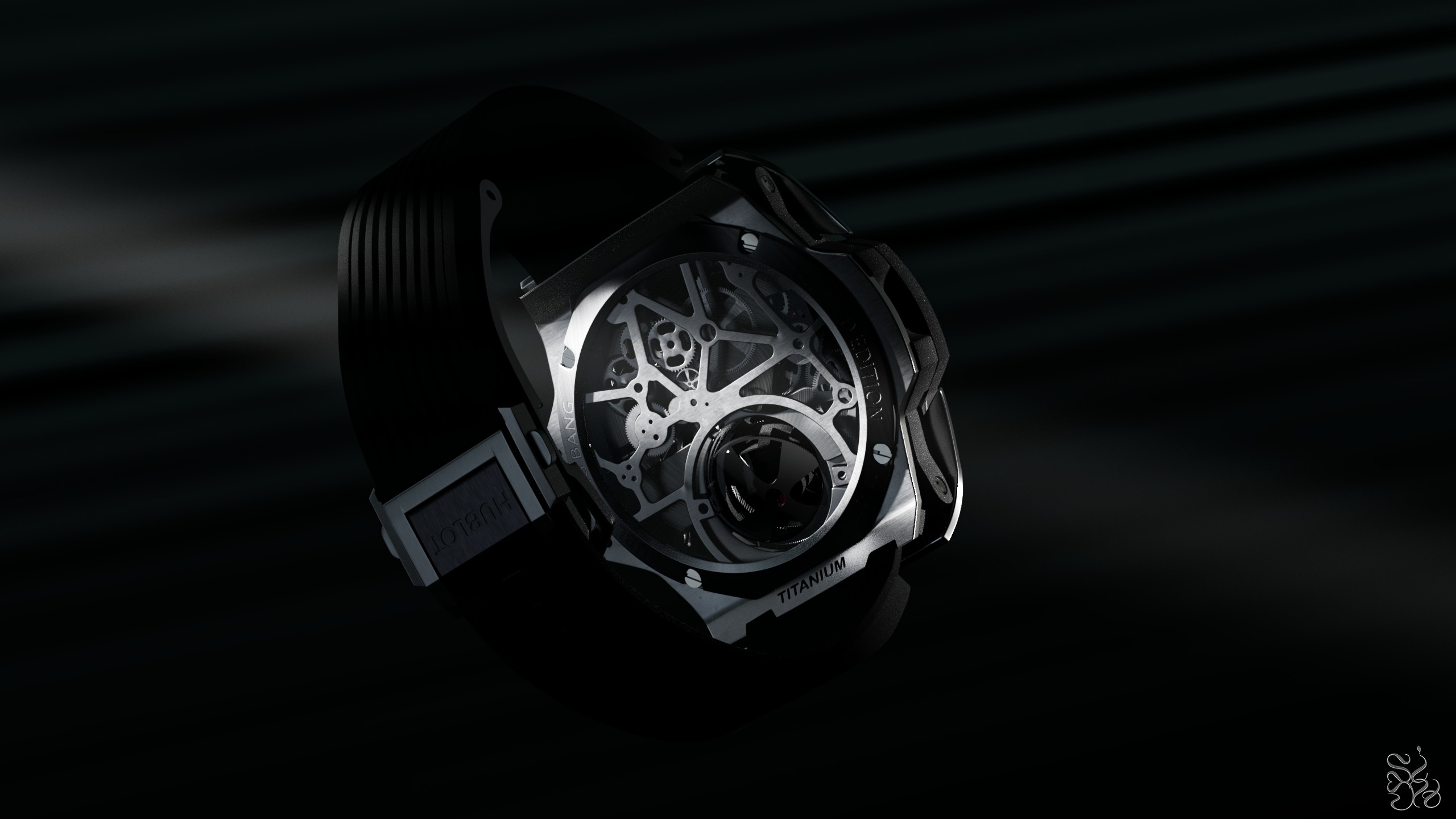 HUBLOT-MP-13 Tourbillon Bi-Axis Retrograde 3D model_8