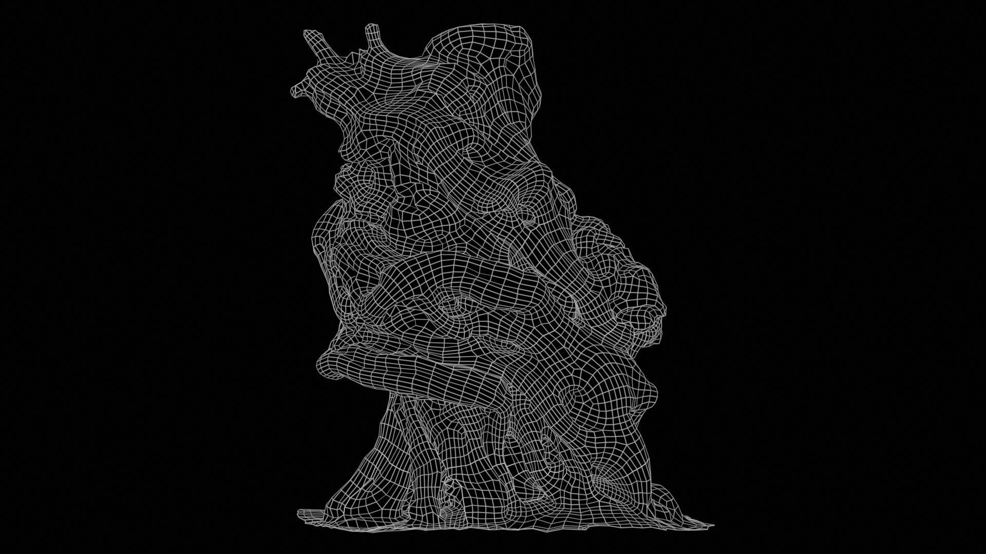 55 Bark Tree and Stump Superbundle 3D Model Collection_17