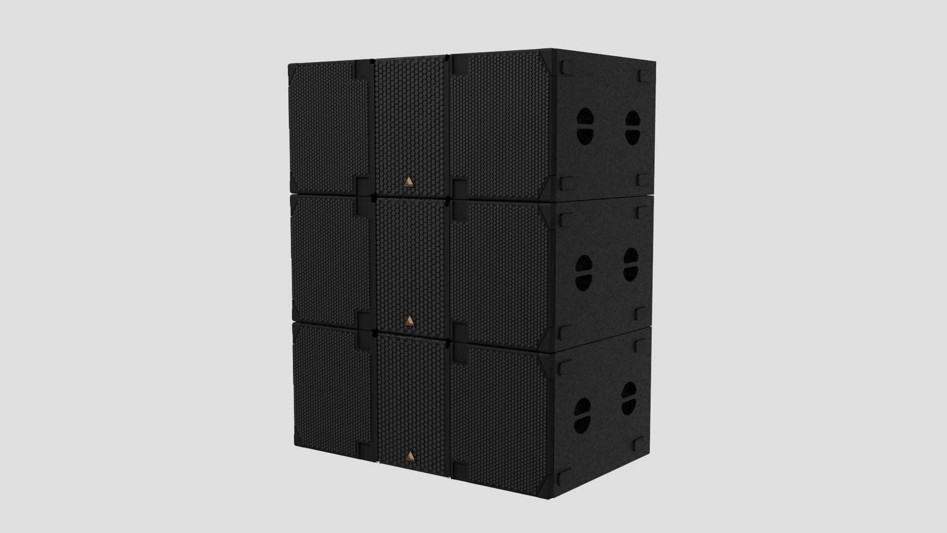 Concert Speakers Adamson E15 and E219 Line Array 3D model_3