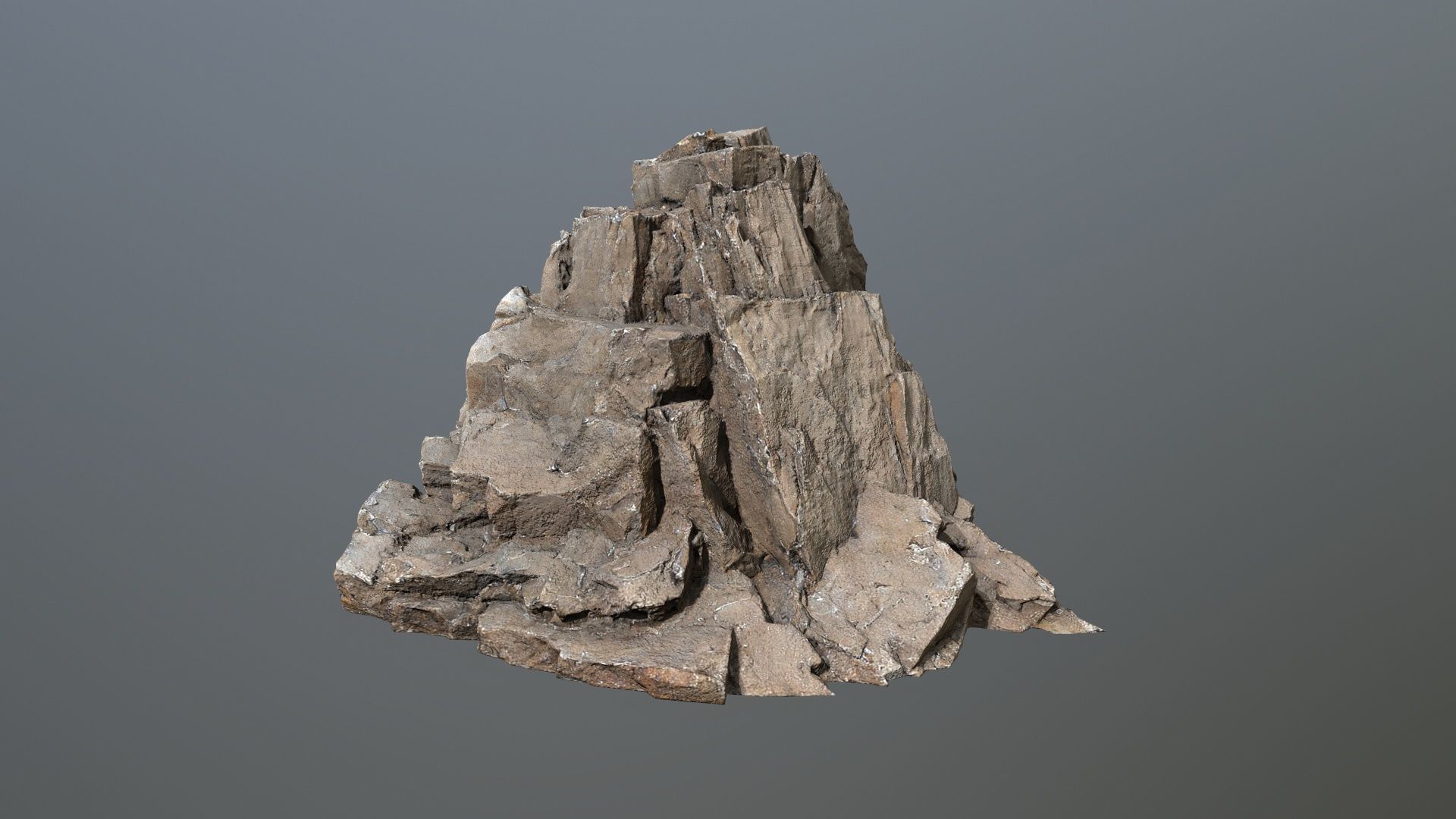 desert rocks Low-poly 3D model_10