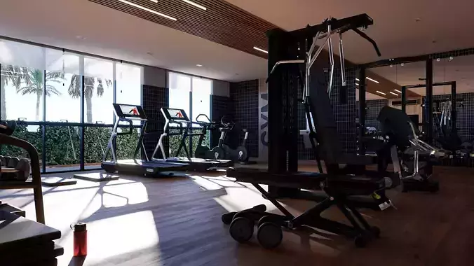 Gym Room 3D model