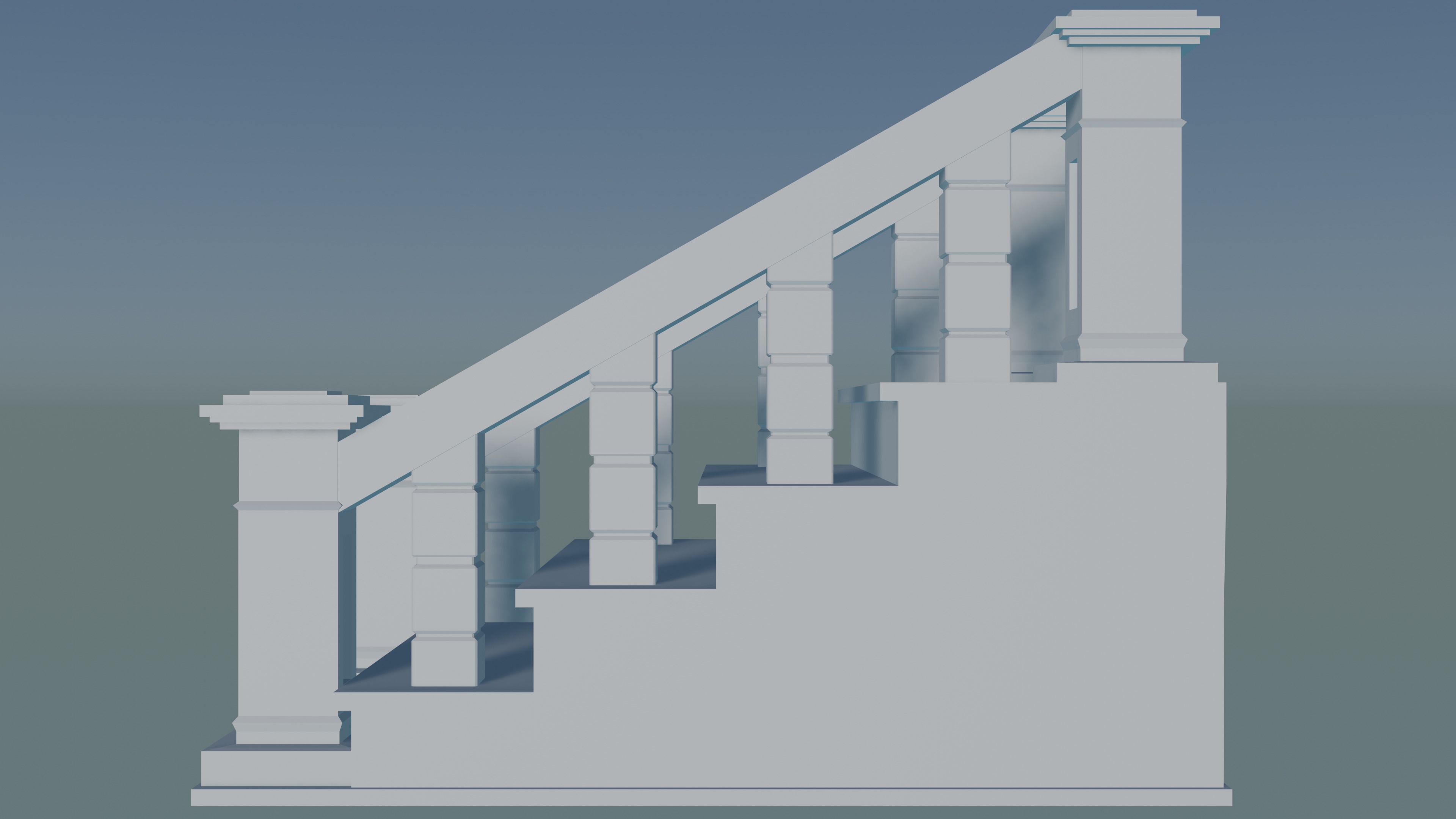 Staircase 3D print model_1