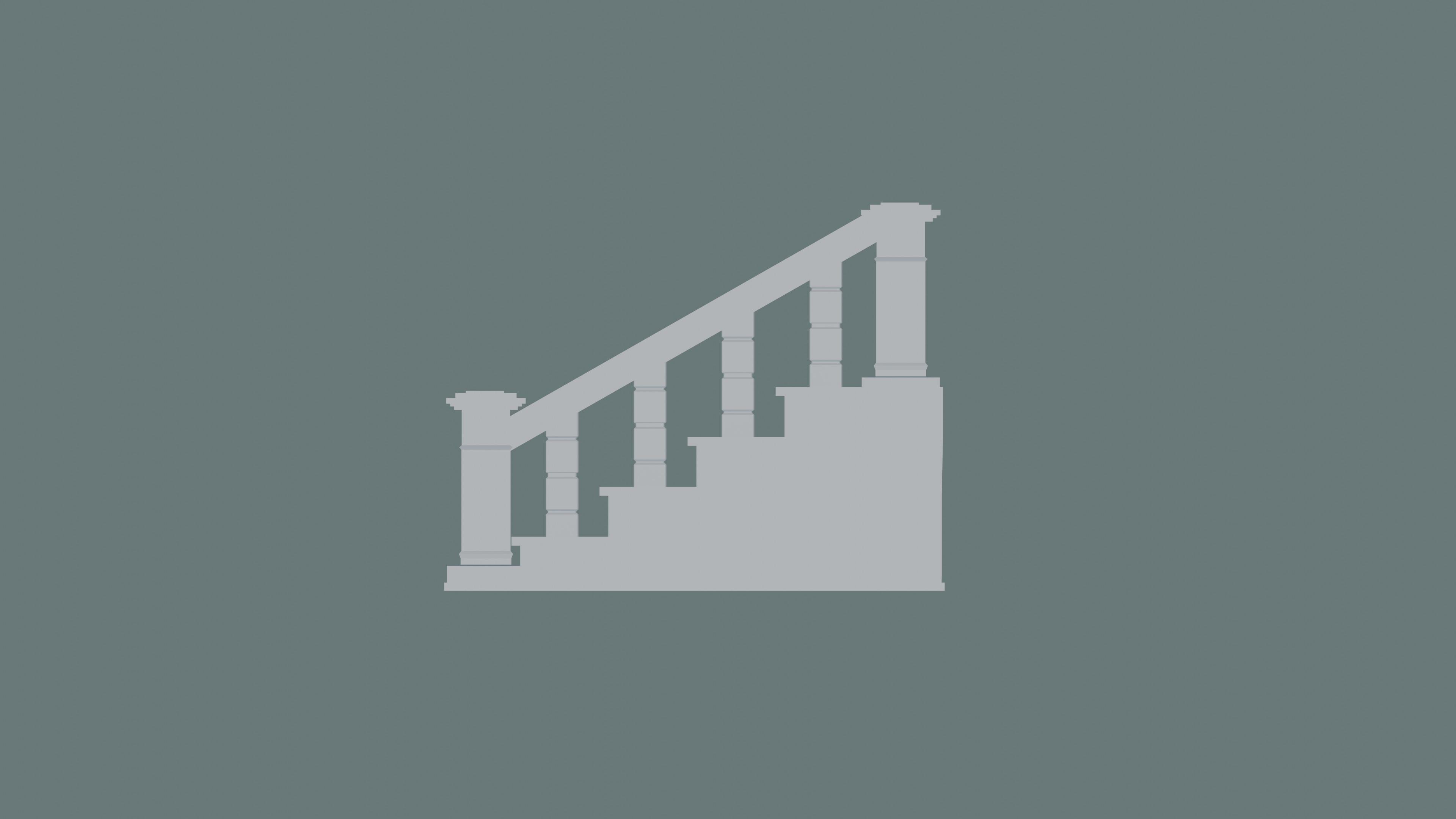 Staircase 3D print model_4