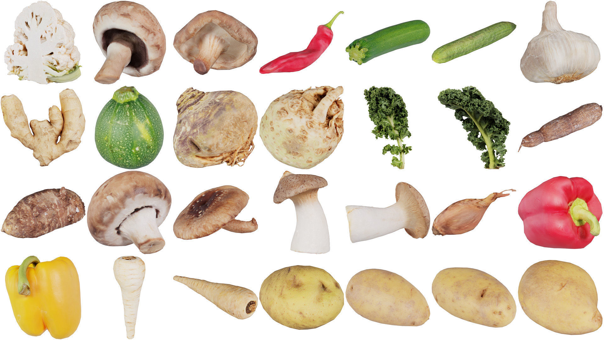 78 Fruit and Vegetable Superbundle 3D Model Collection_1