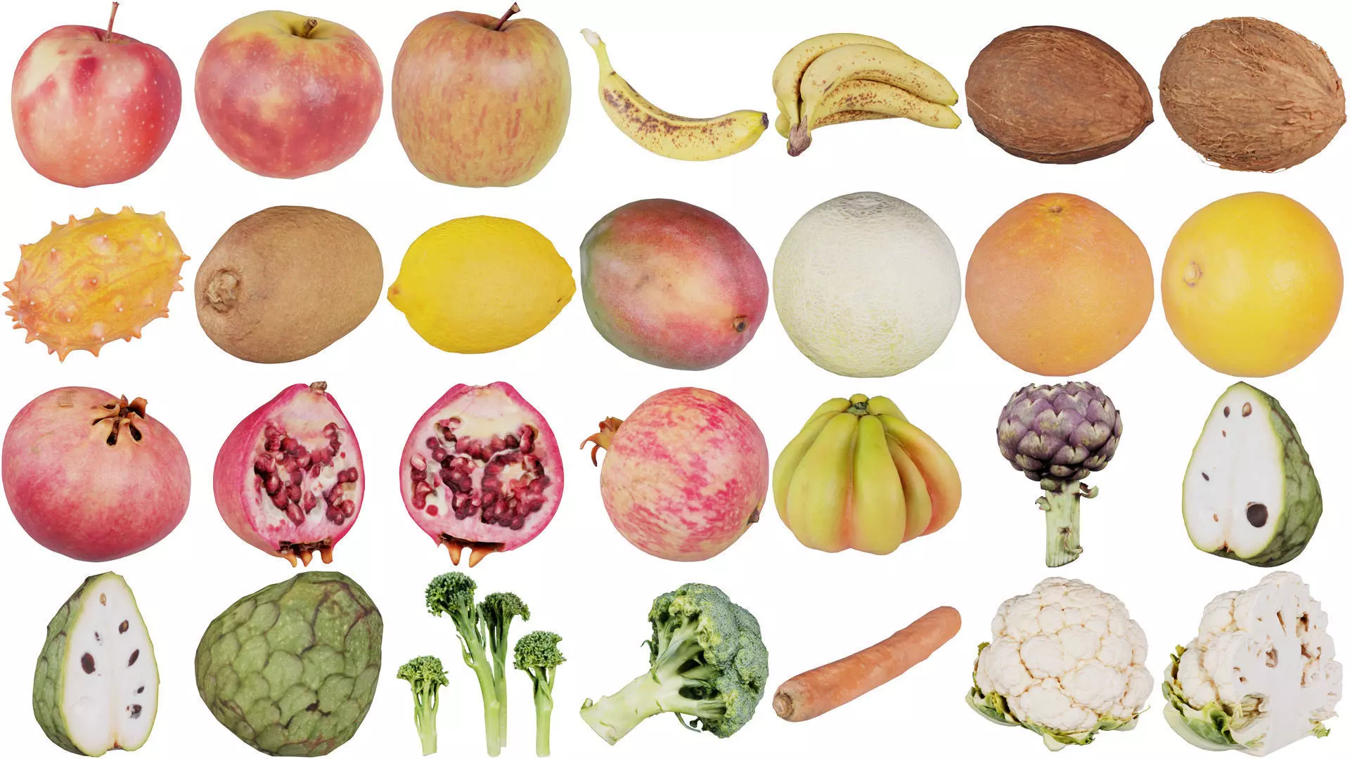 78 Fruit and Vegetable Superbundle 3D Model Collection_0