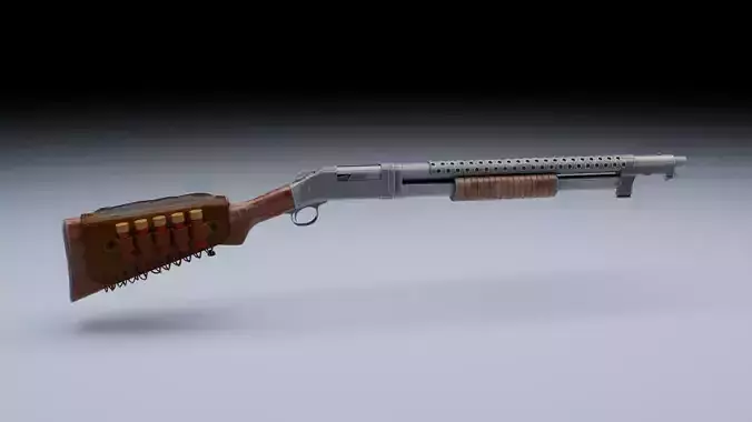 Old School Pump Action Shotgun