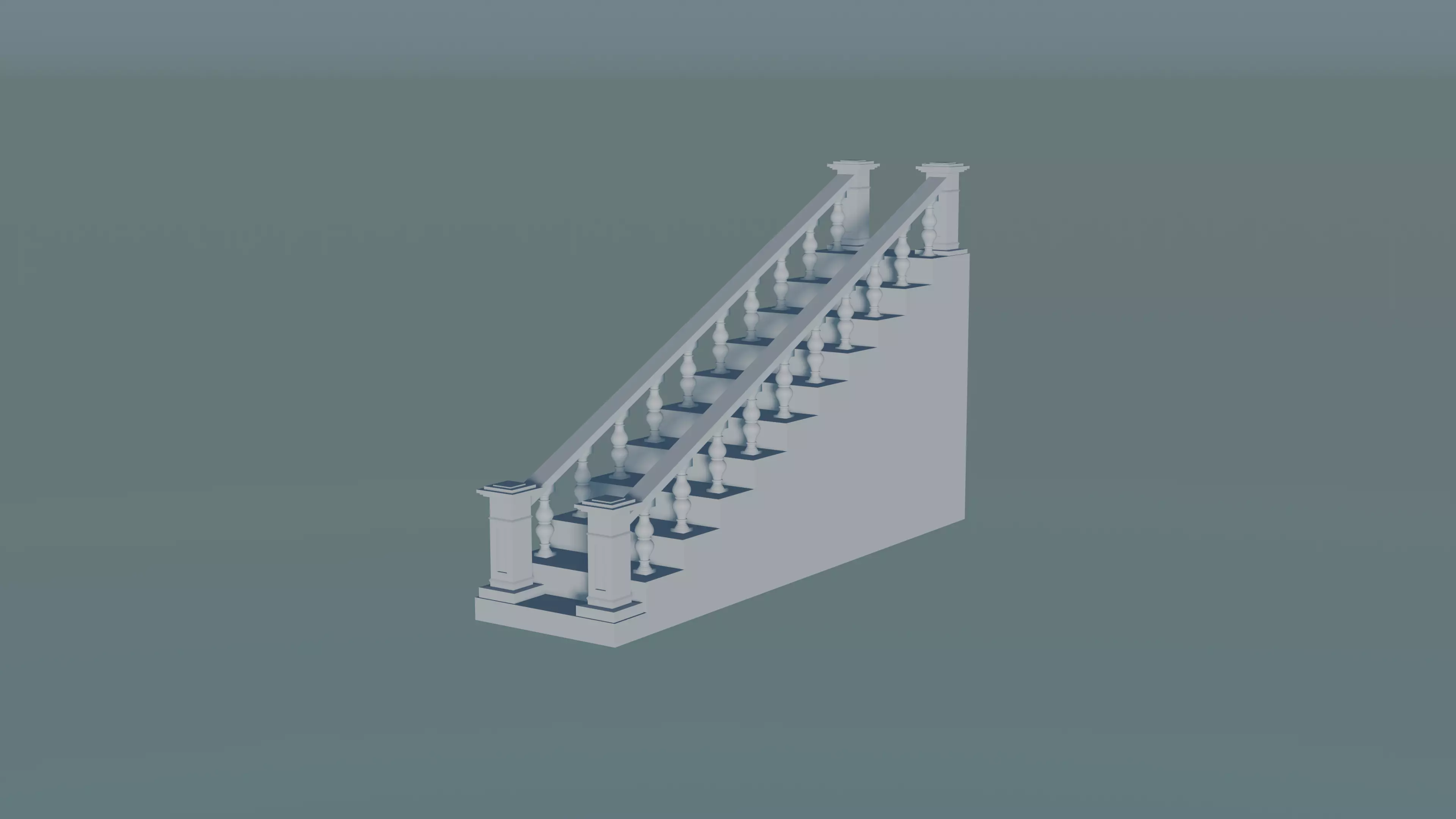 Staircase 3D print model_0