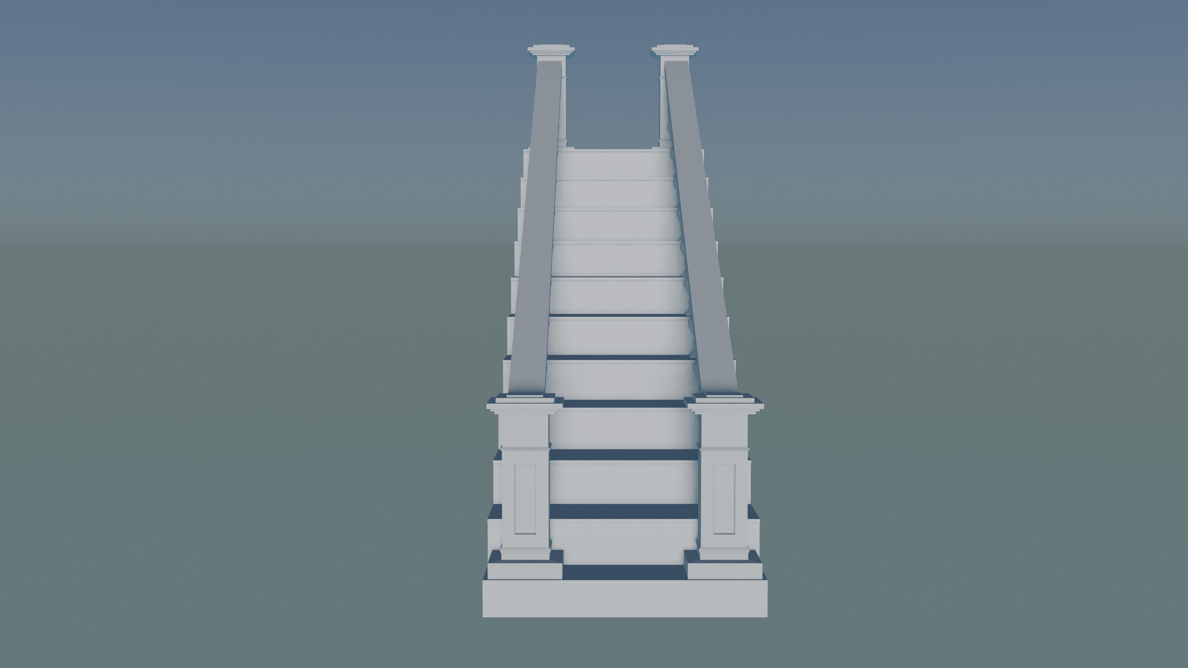 Staircase 3D print model_4