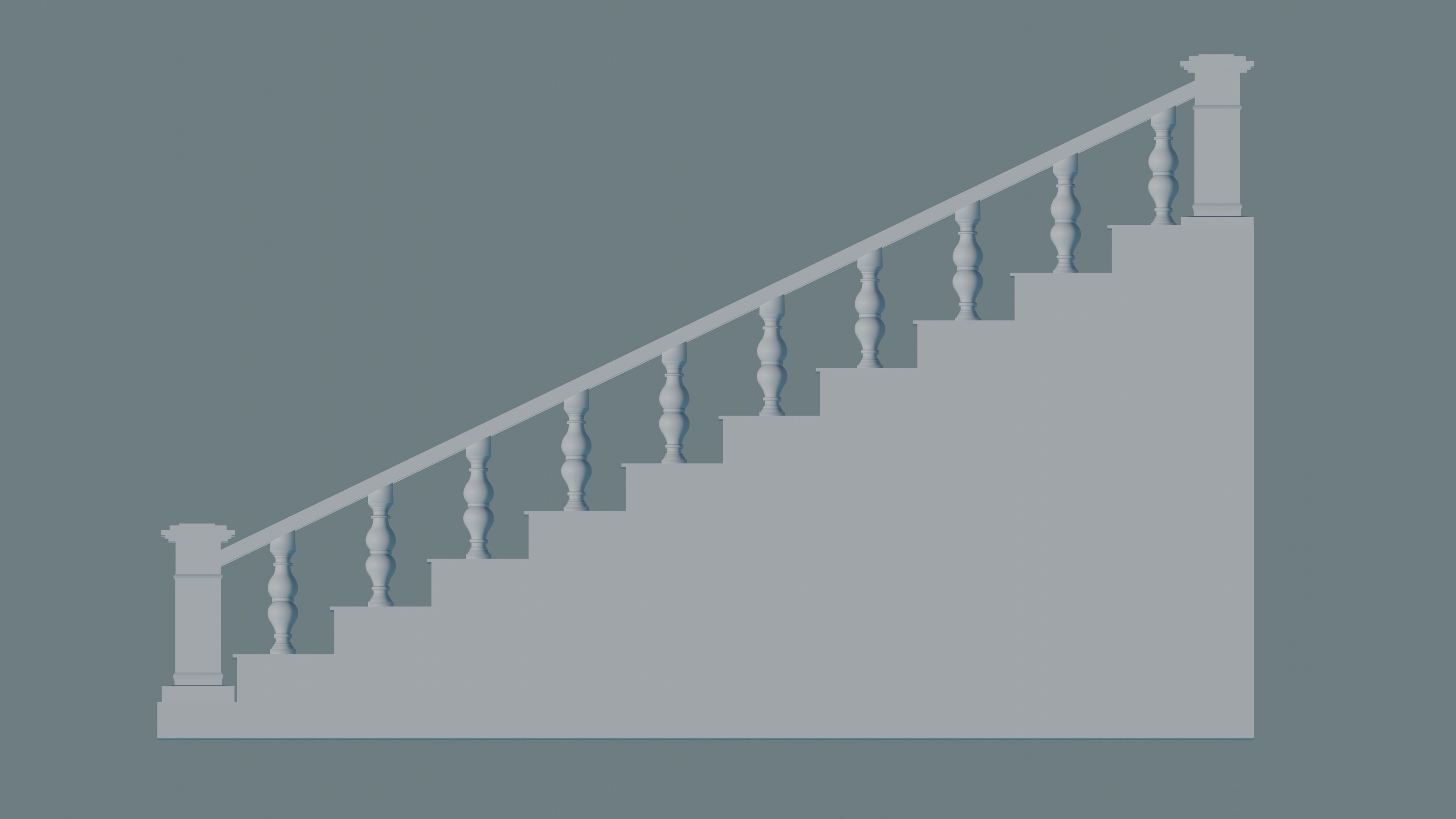 Staircase 3D print model_2