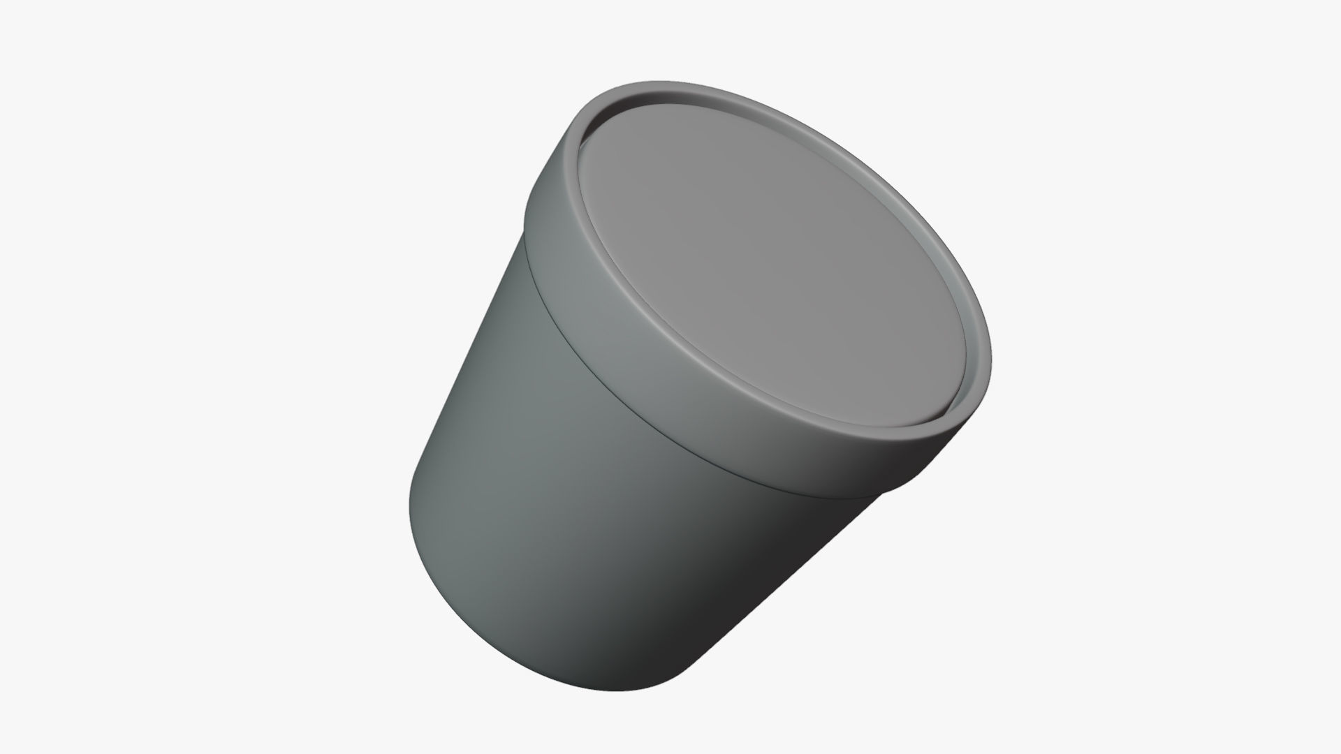 Basic Ice Cream Cup - Geometry Only No Textures No Materials 3D model_4