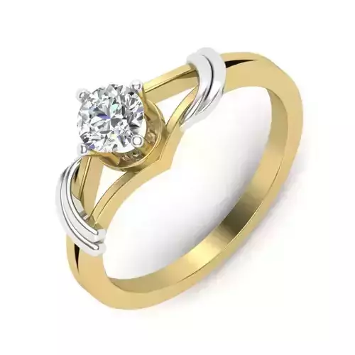 Women Diamond Ring 3dm STL  Render Details - PR-070 DIA