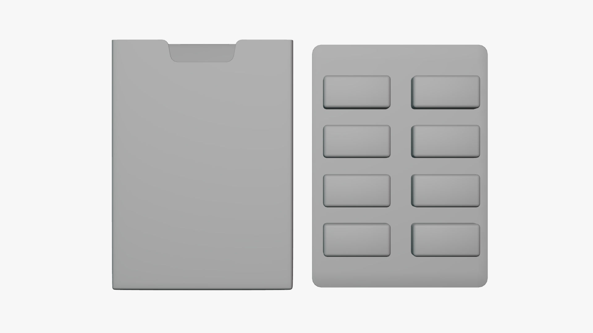 Basic Chewing Gum - Geometry Only No Textures No Materials 3D model_1