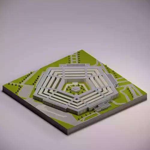 United States Department of Defense Low-poly 3D model