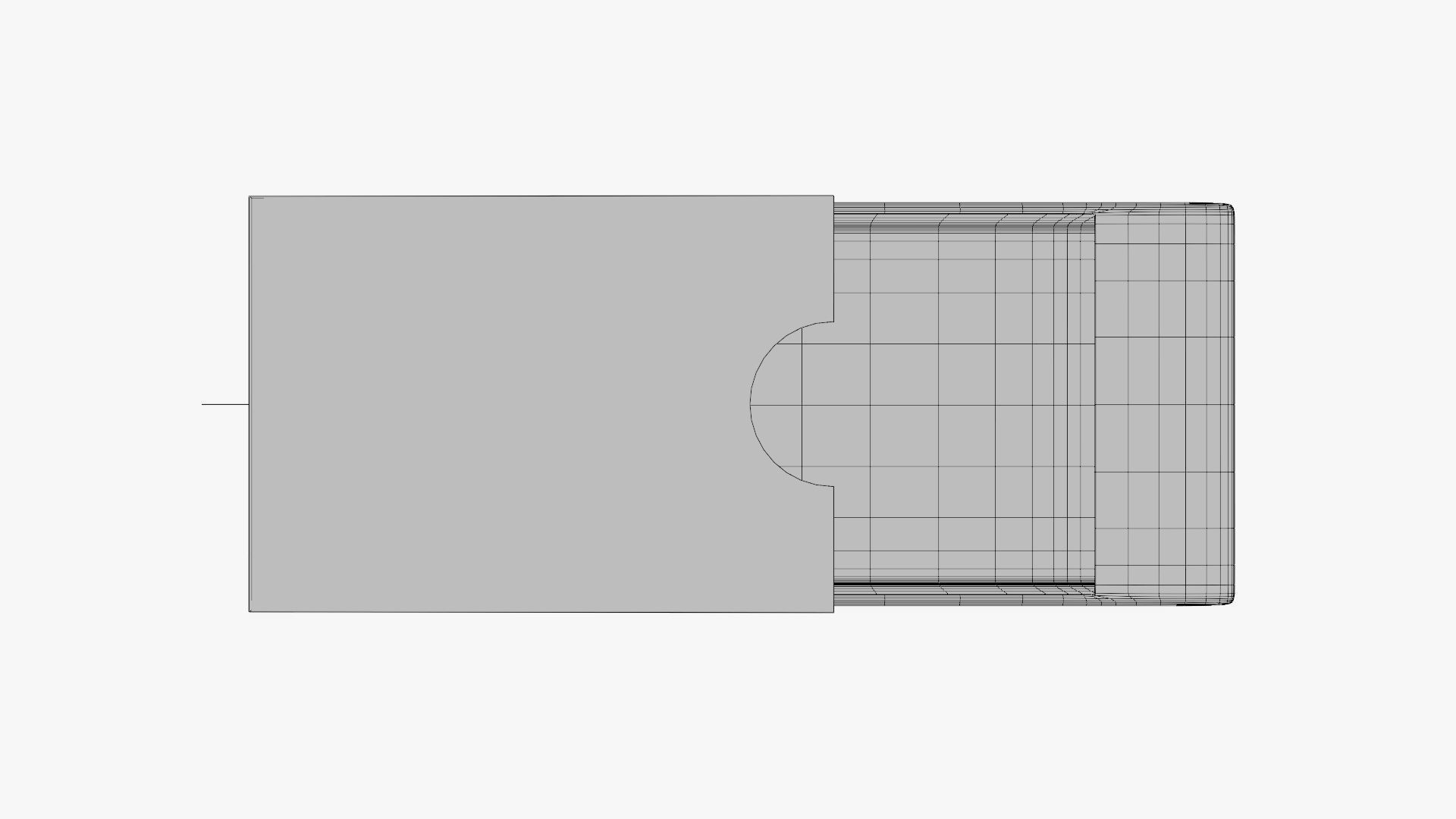 Basic Box Slide Package - Geometry Only No Textures No Materials 3D model_6