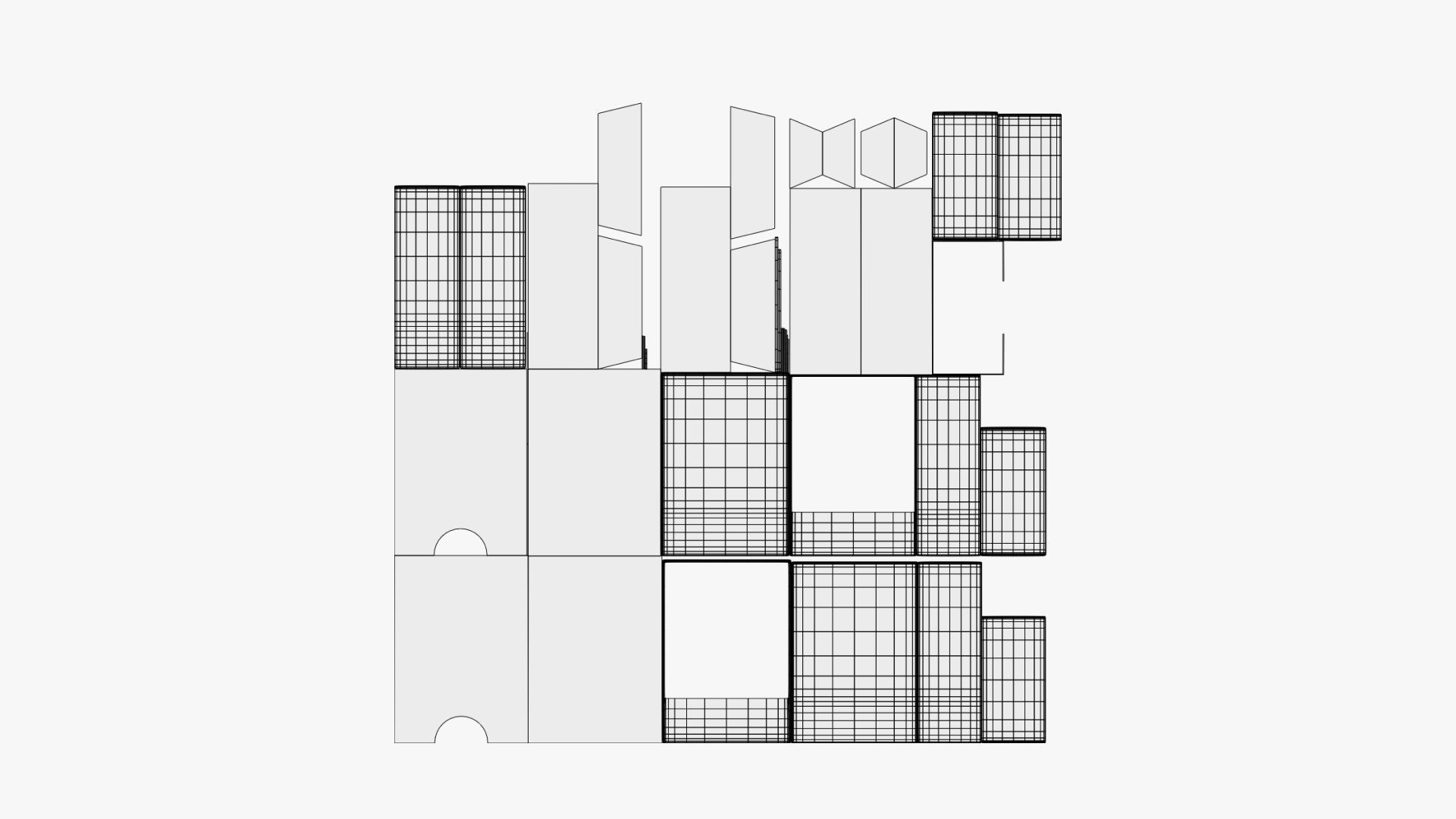 Basic Box Slide Package - Geometry Only No Textures No Materials 3D model_5