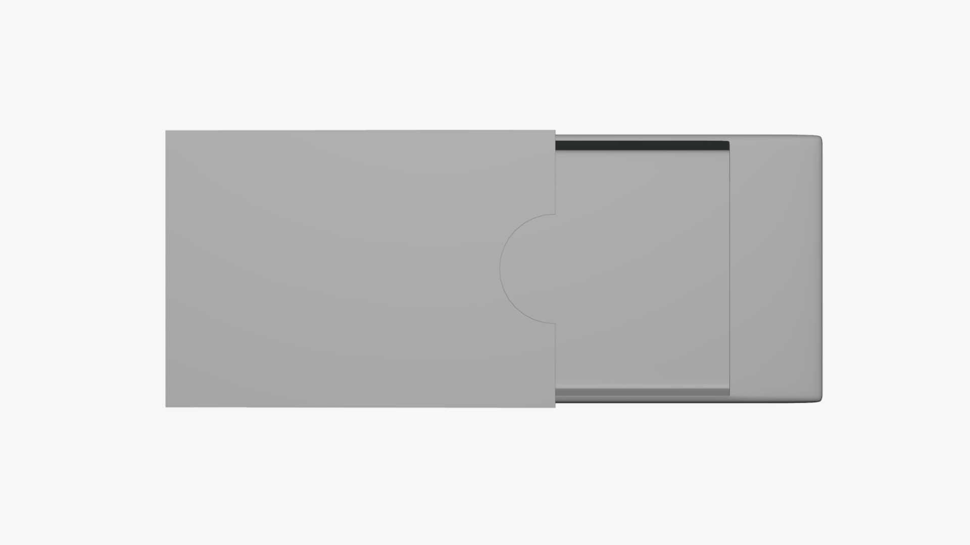 Basic Box Slide Package - Geometry Only No Textures No Materials 3D model_1