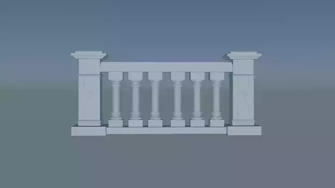 Stone Balustrade 3D print model