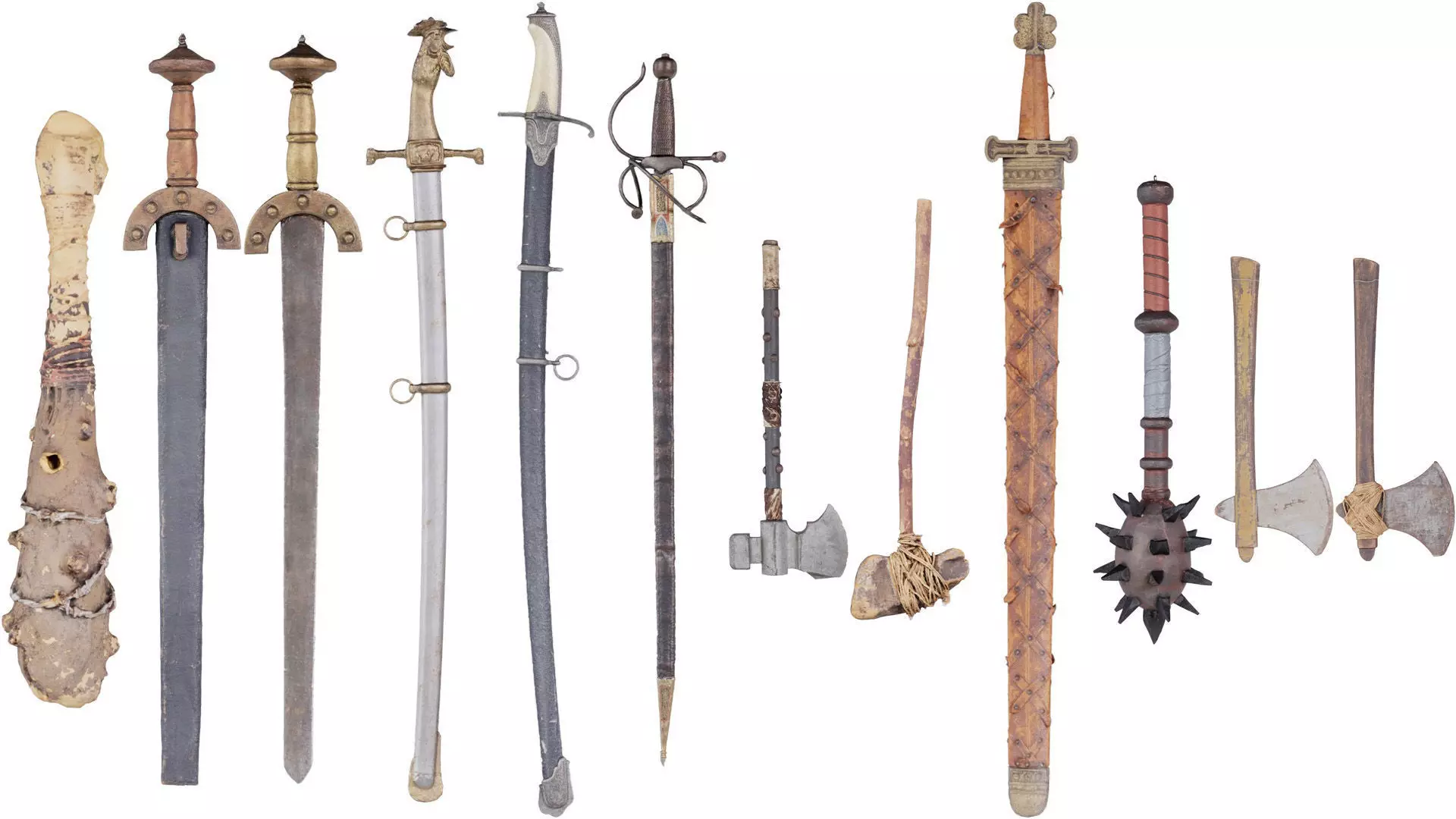 12 Melee Weapon Superbundle 3D Model Collection_0