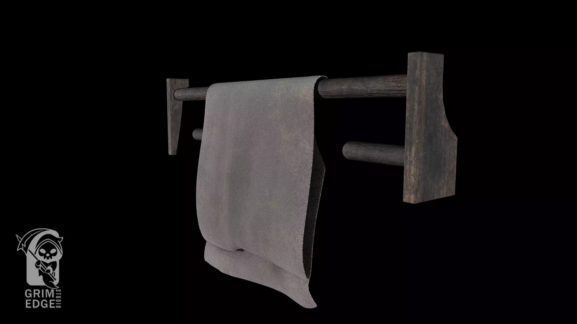 Old Cloth Hanger Free low-poly 3D model