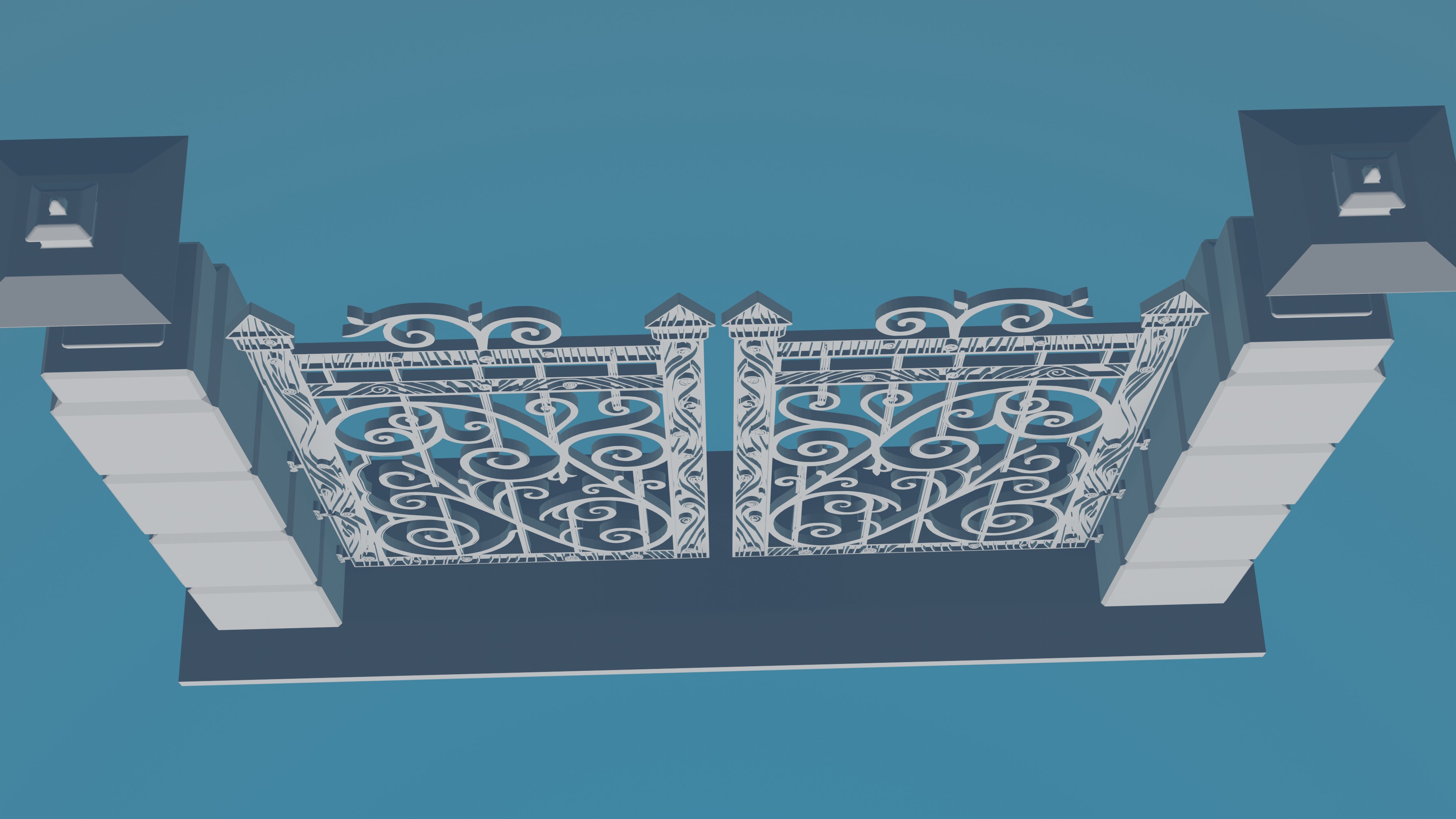 Gateway Exterior Gate 3D print model_2