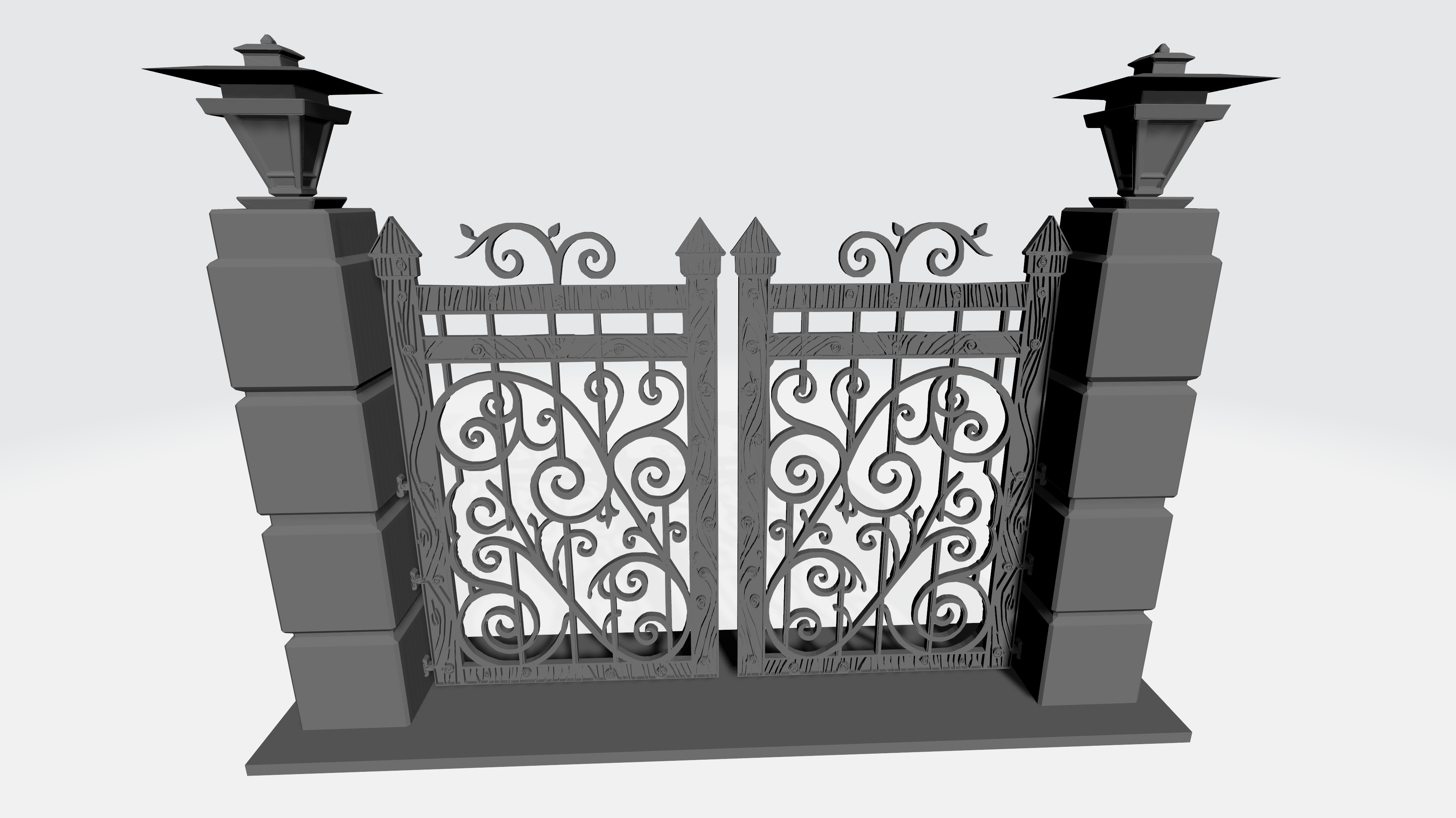 Gateway Exterior Gate 3D print model_4