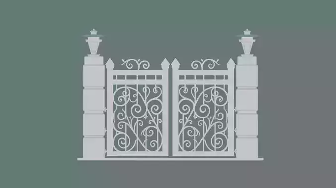Gateway Exterior Gate 3D print model Gateway Exterior Gate 3D print model