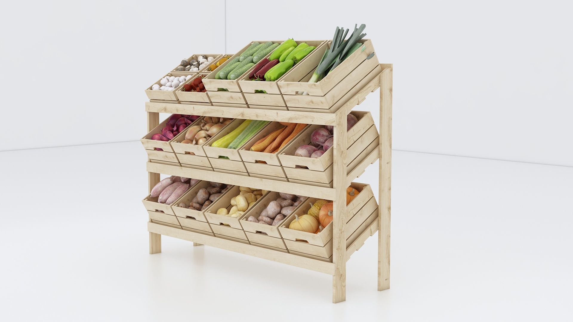 Fresh Vegetables 3D model_3