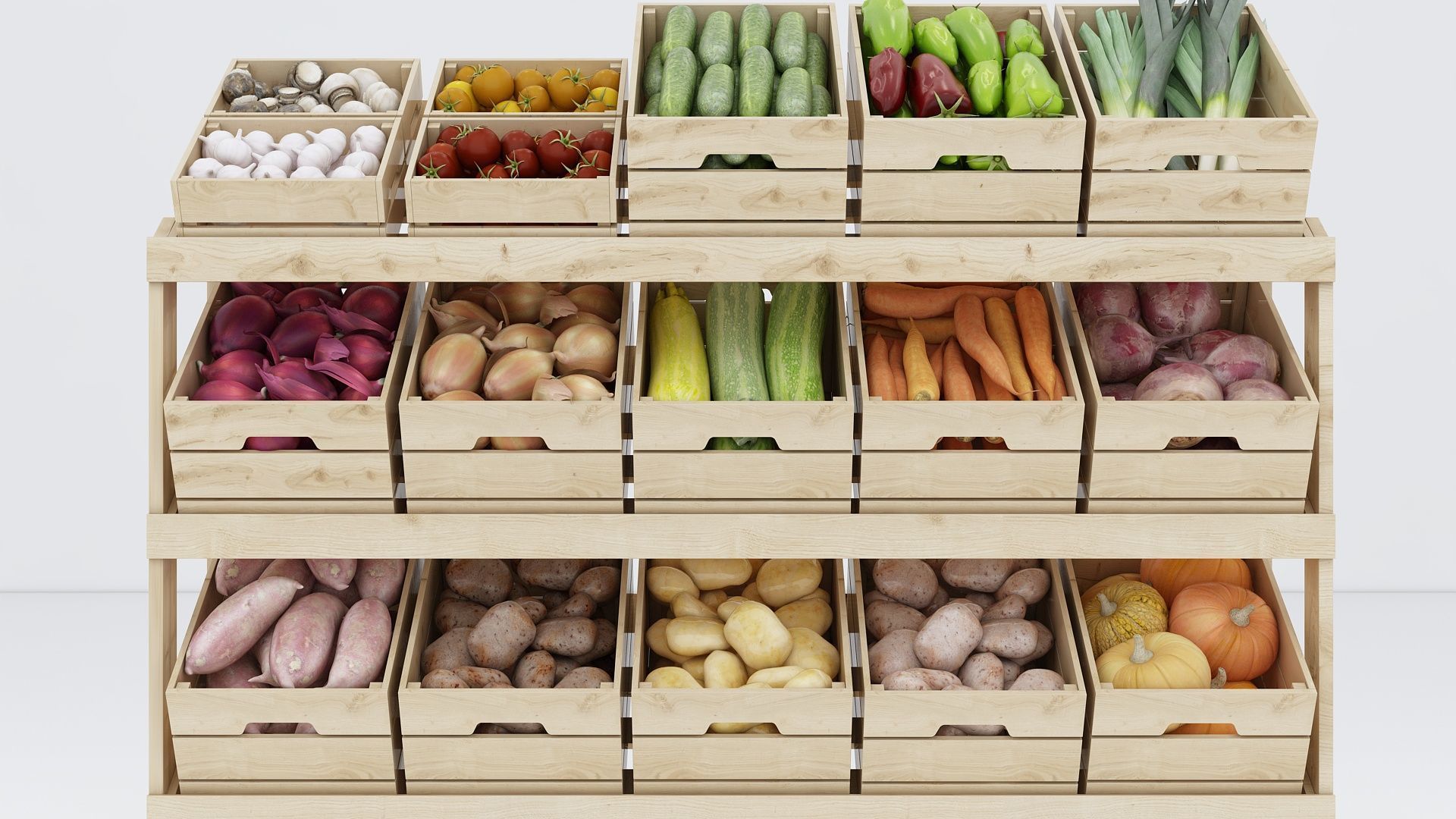 Fresh Vegetables 3D model_4