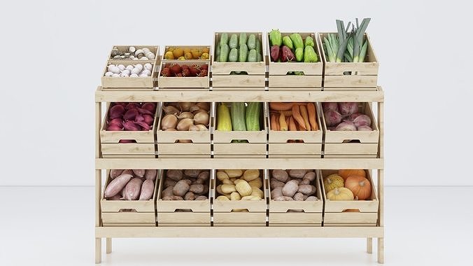 Fresh Vegetables 3D model