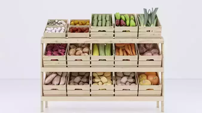 Fresh Vegetables 3D model