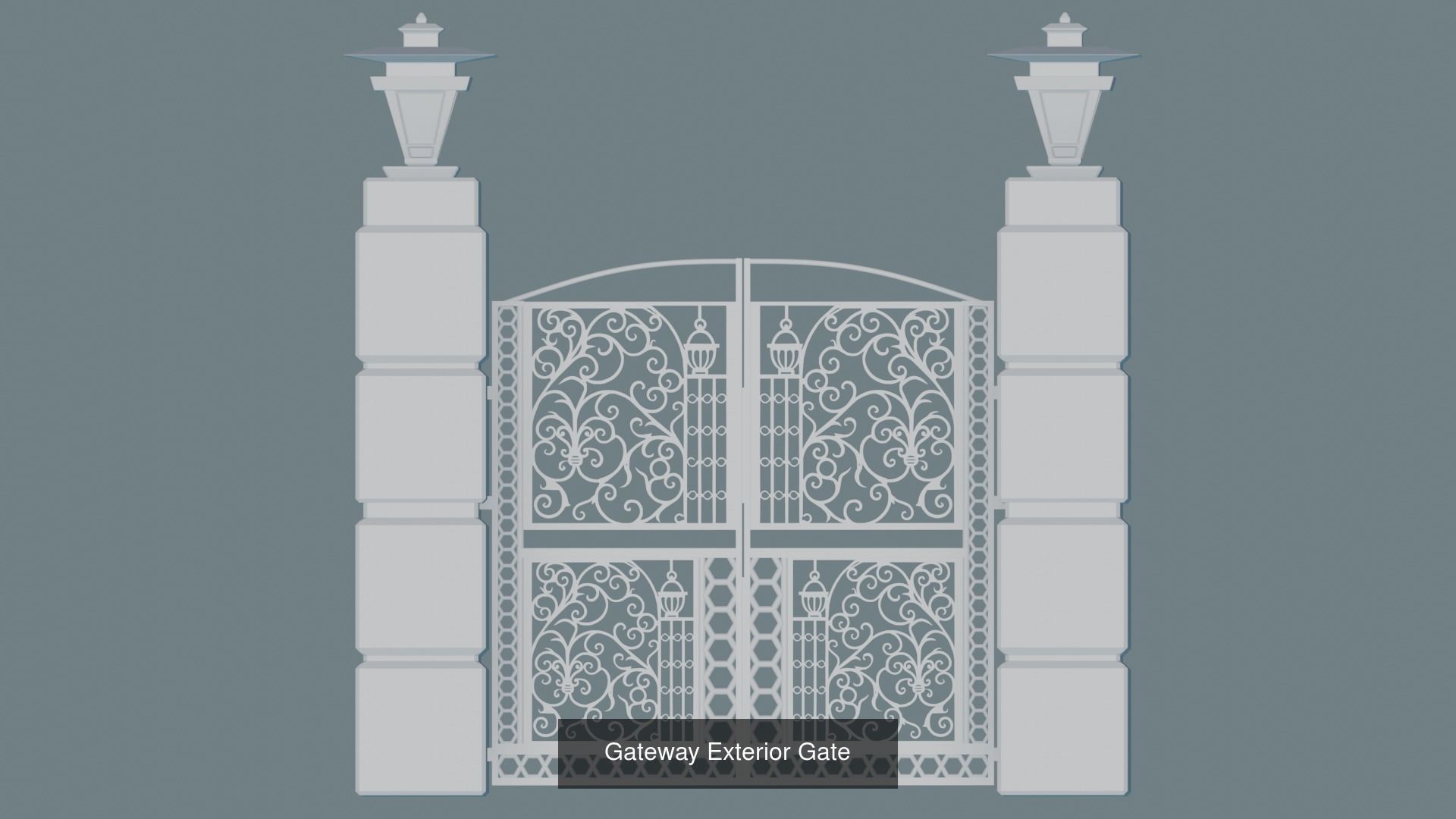 Gateway Exterior Gate 3D Model Collection_31