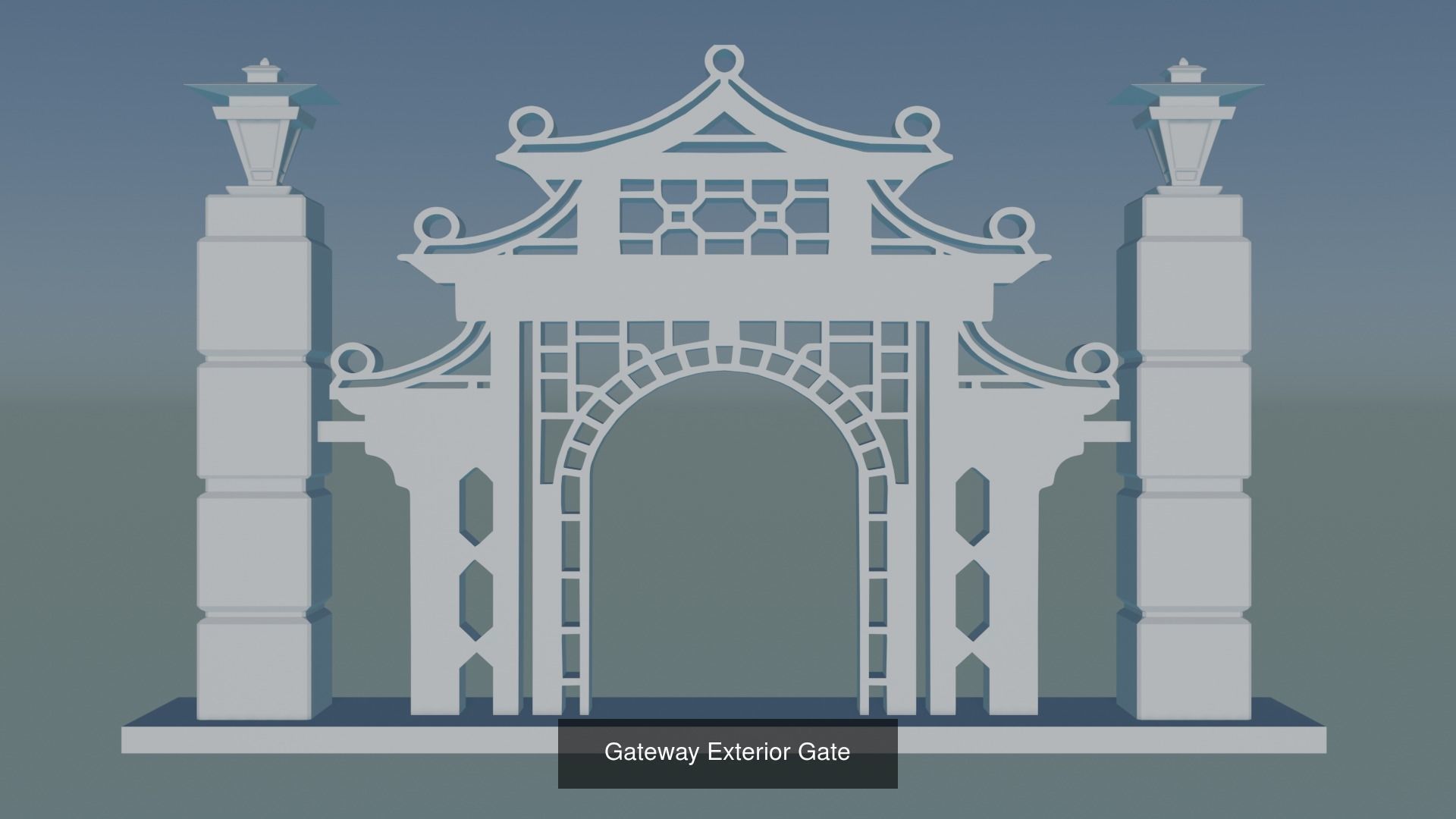 Gateway Exterior Gate 3D Model Collection_36