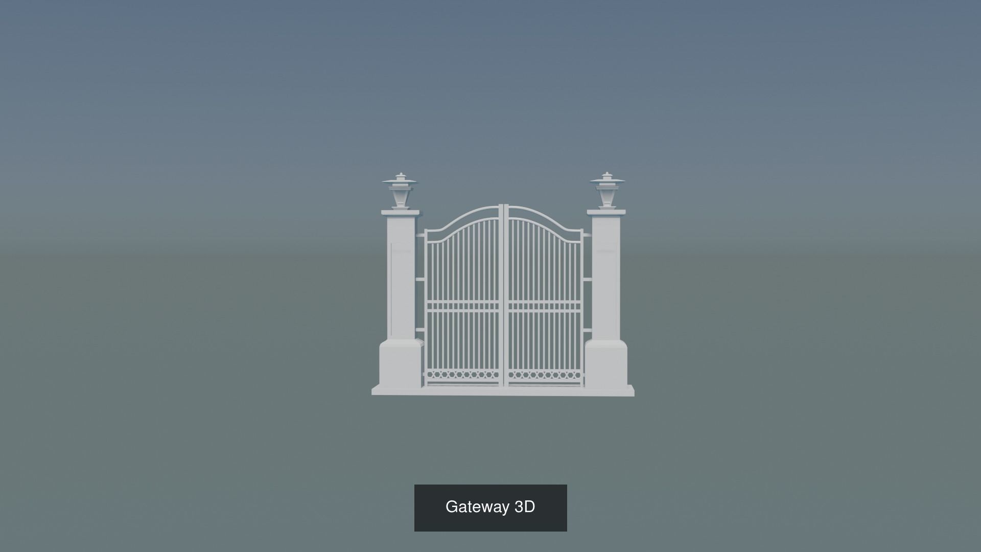 Gateway Exterior Gate 3D Model Collection_10