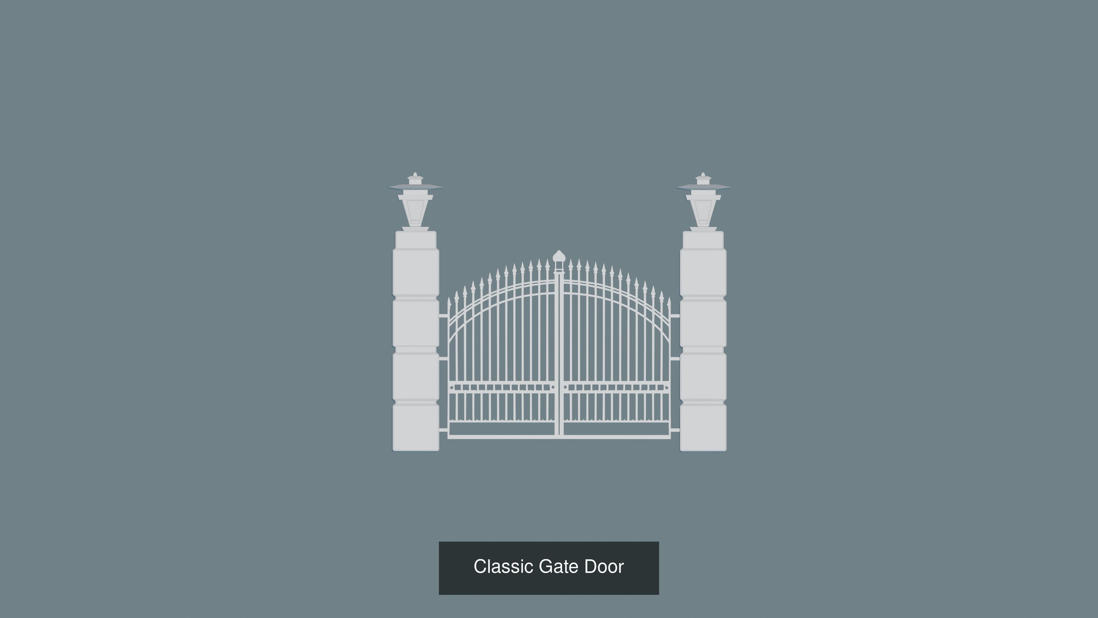 Gateway Exterior Gate 3D Model Collection_24
