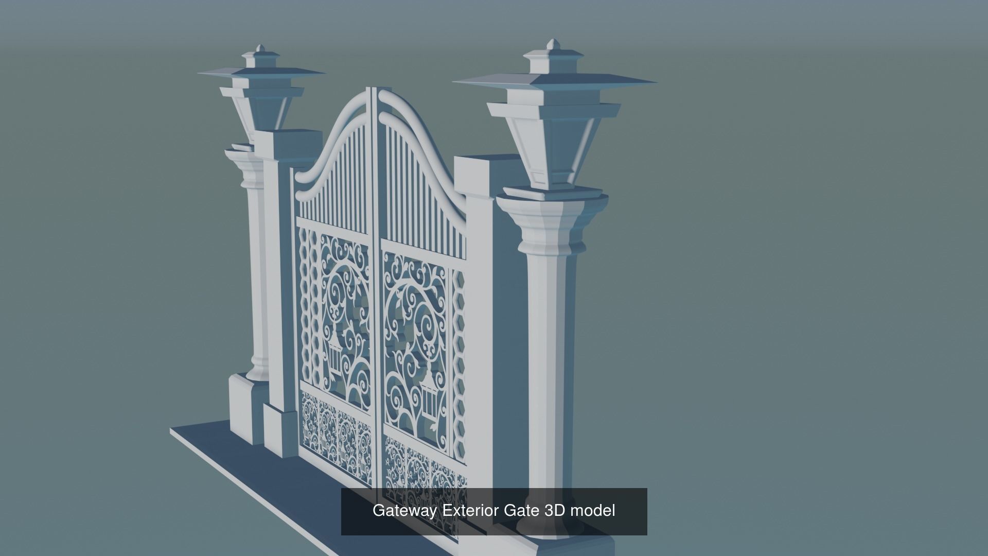 Gateway Exterior Gate 3D Model Collection_16